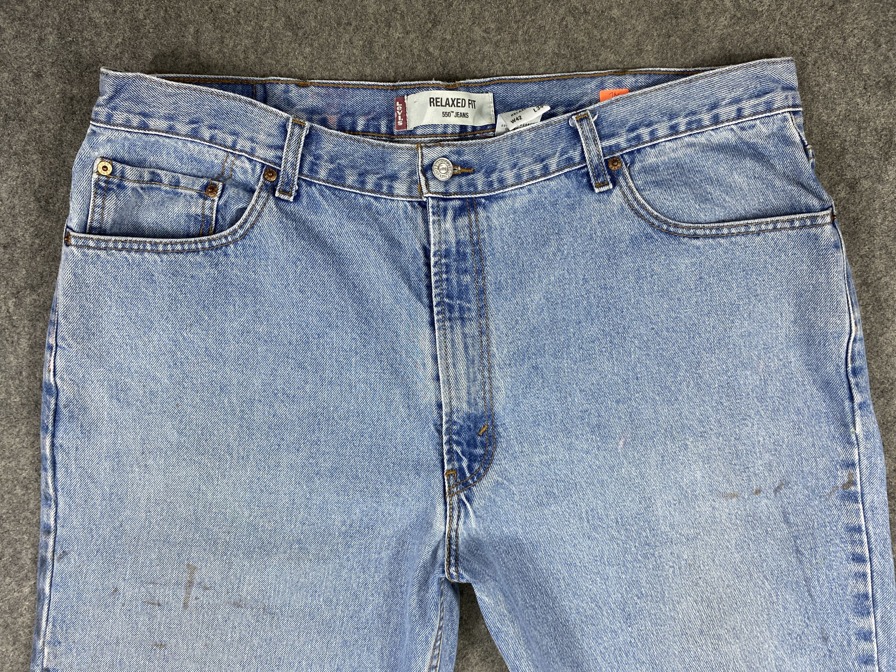 Levi's Blue Vintage Levi's 550 Jeans 42x34.5 Denim -JN2077 Size US 42 / EU 58 - 3 Thumbnail