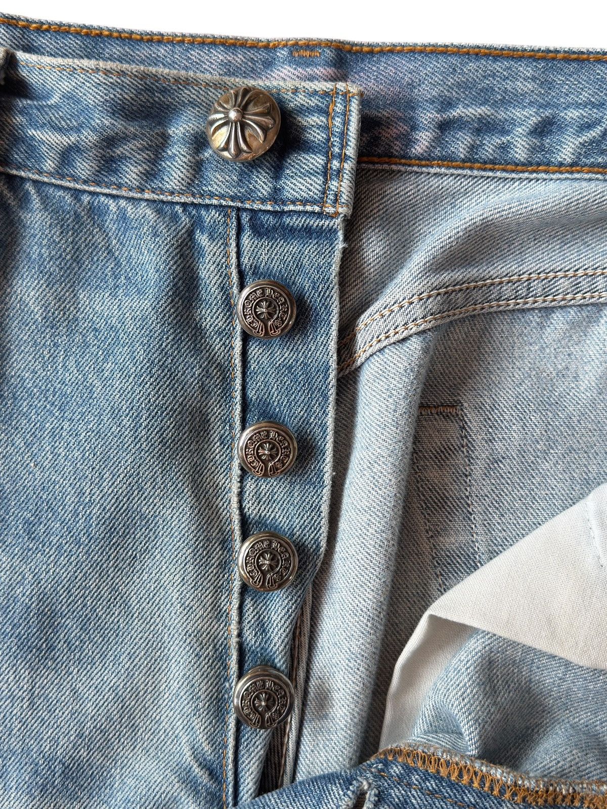 Chrome Hearts Chrome Hearts Red Patent Leather Patch 517 Levi’s Denim Jean Size US 32 / EU 48 - 9 Thumbnail