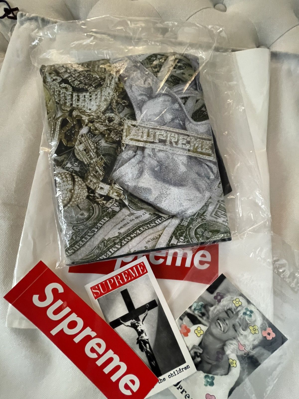 Supreme SUPREME BLING TEE XL-NAVY Size US XL / EU 56 / 4 - 9 Thumbnail