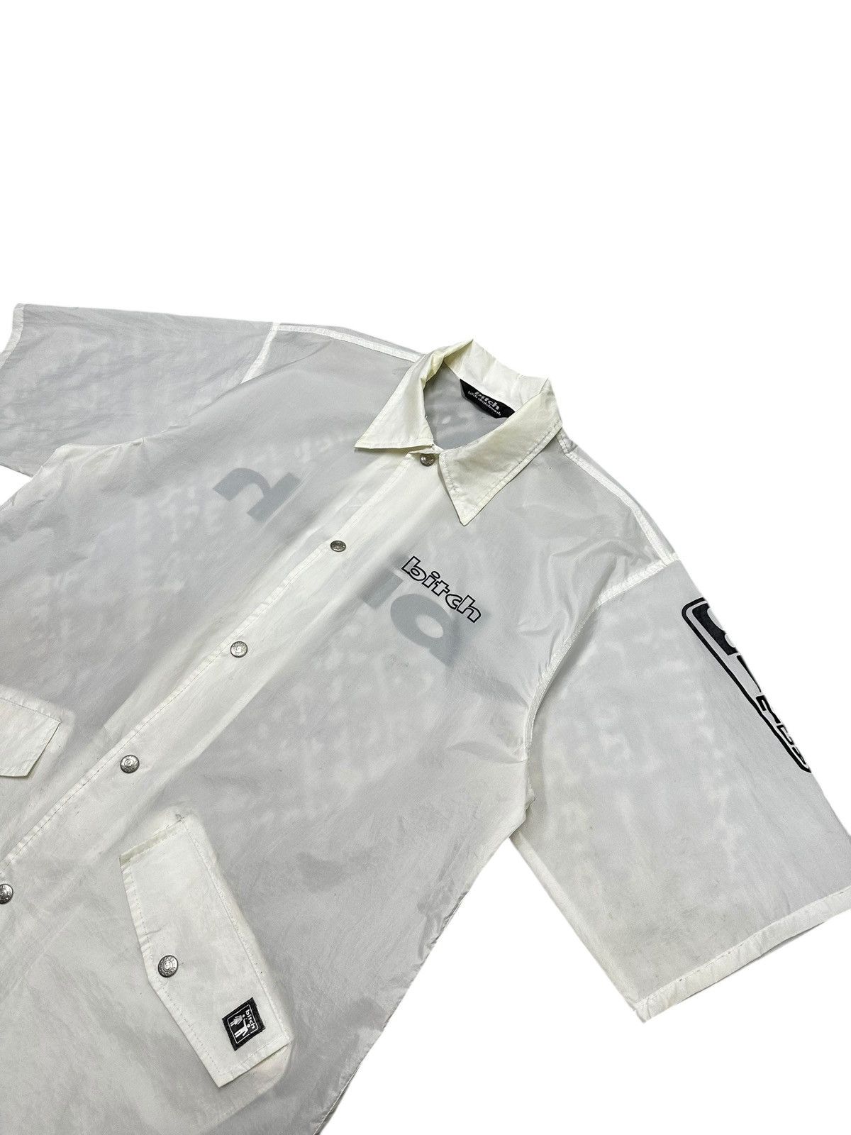 Vintage Vintage 90s Bitch Skateboard Short Sleeve Windbreaker Size US M / EU 48-50 / 2 - 2 Thumbnail