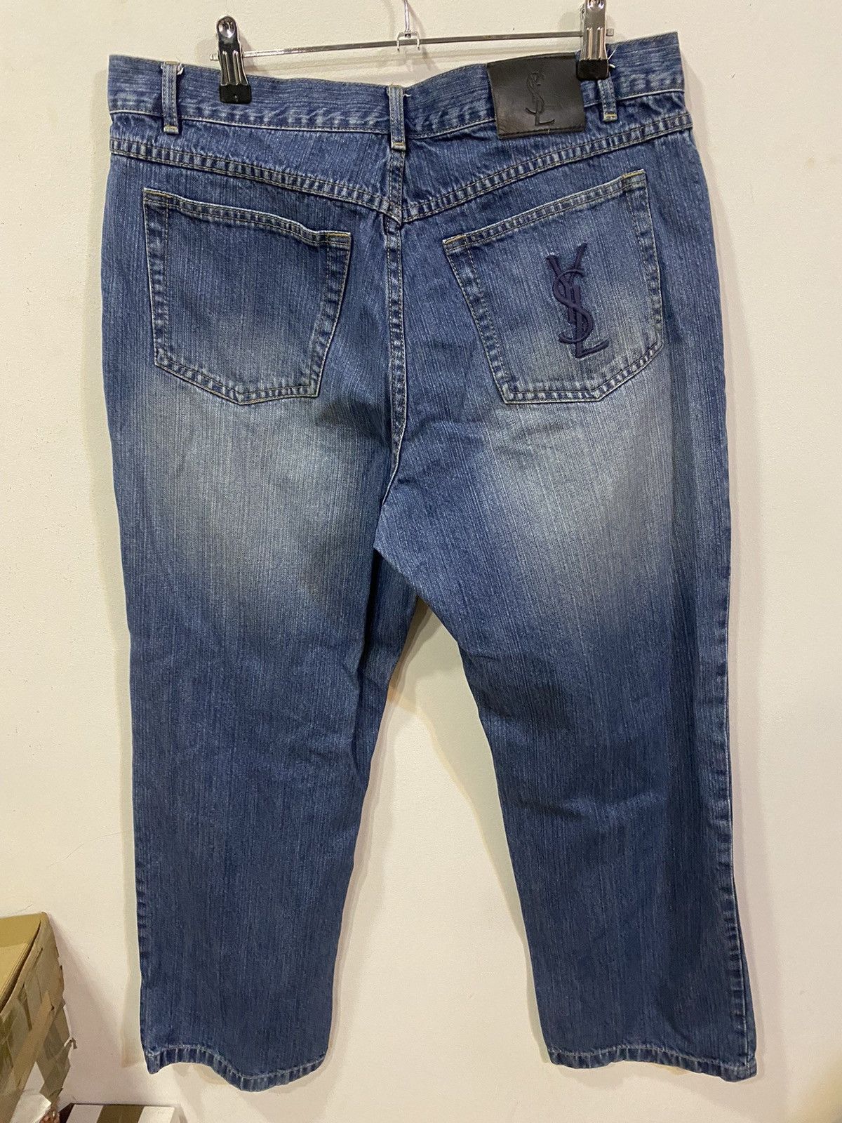 Yves Saint Laurent 36x30 YSL Jeans Denim Pants Blue Indigo Size US 36 / EU 52 - 2 Thumbnail