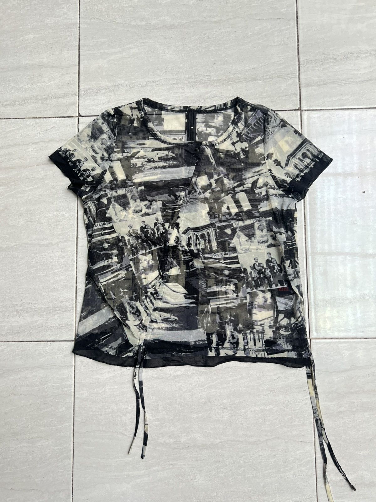 Other E-CLAT Printed Motive Rostchild Mesh T-shirt Size S / US 4 / IT 40 - 6 Thumbnail