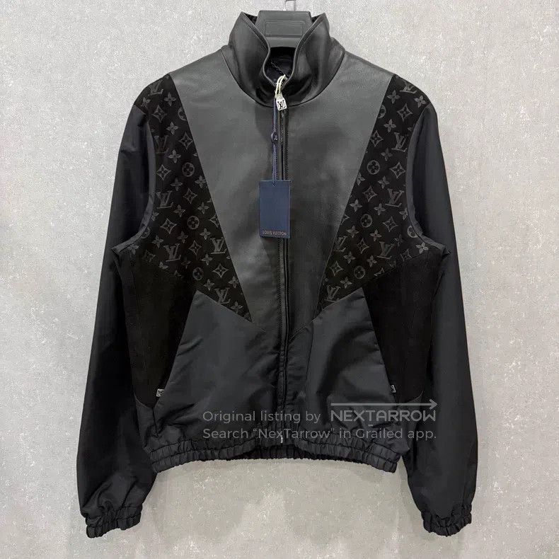 Louis Vuitton Logo Embossed Inlaid Parka Jacket