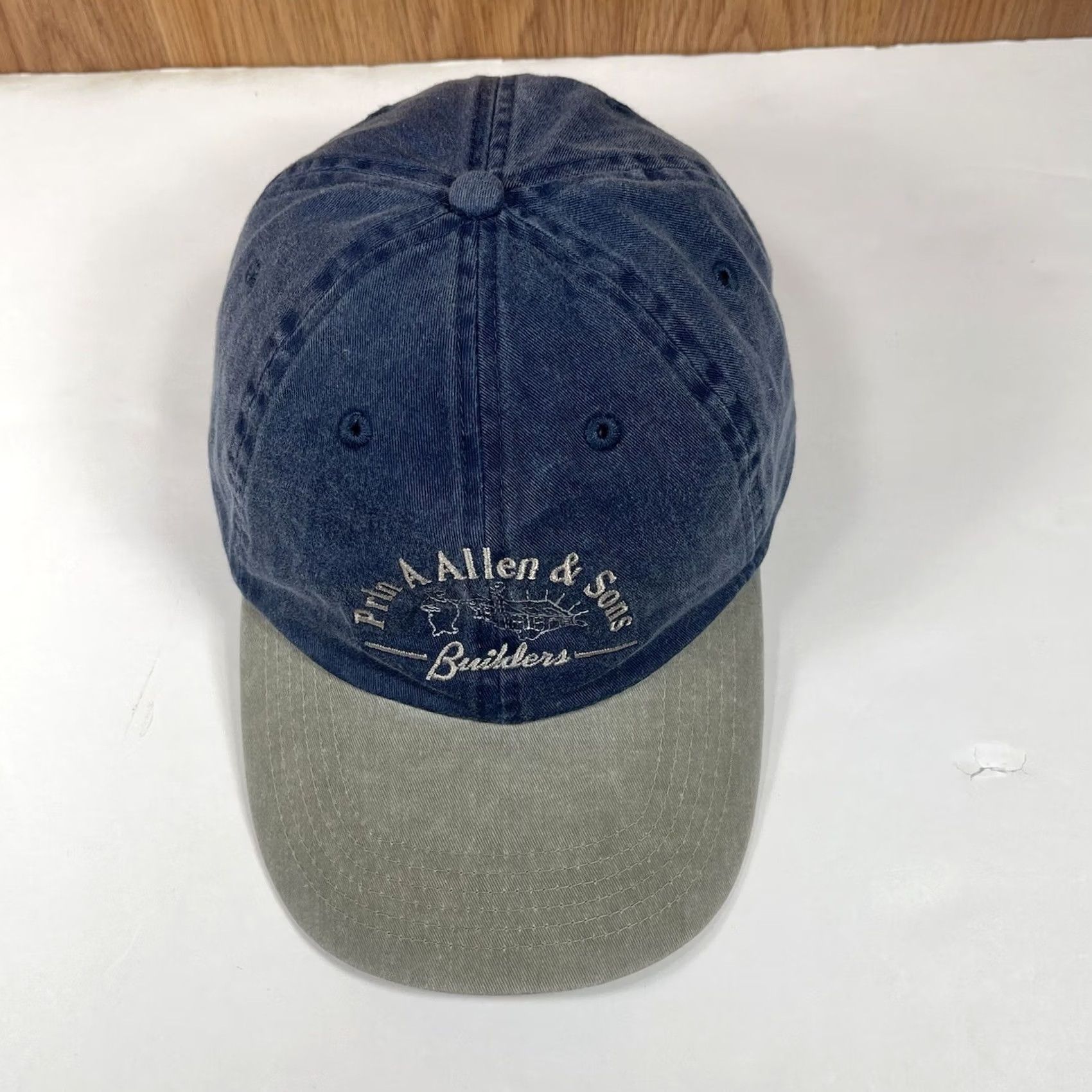 Vintage Fahrenheit Baseball Cap Blue Adult Adjustable Hat Mens Cap Embroidered Logo Classic Builders Allen & Sons Size ONE SIZE - 2 Thumbnail