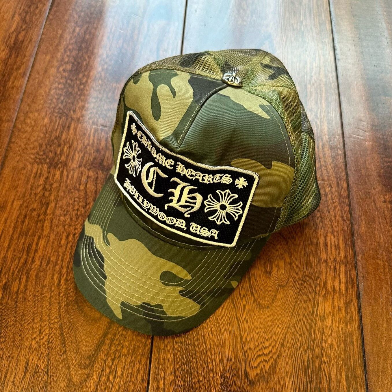 Chrome Hearts Chrome Hearts Camo Embroidered Mesh Cap Size ONE SIZE - 1 Thumbnail
