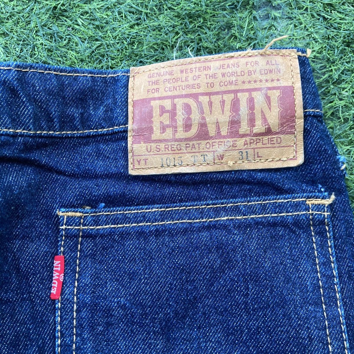 Edwin × Vintage VINTAGE EDWIN BUSHPANT ZIP TALON DISTRESSED JEANS Size US 31 - 8 Thumbnail