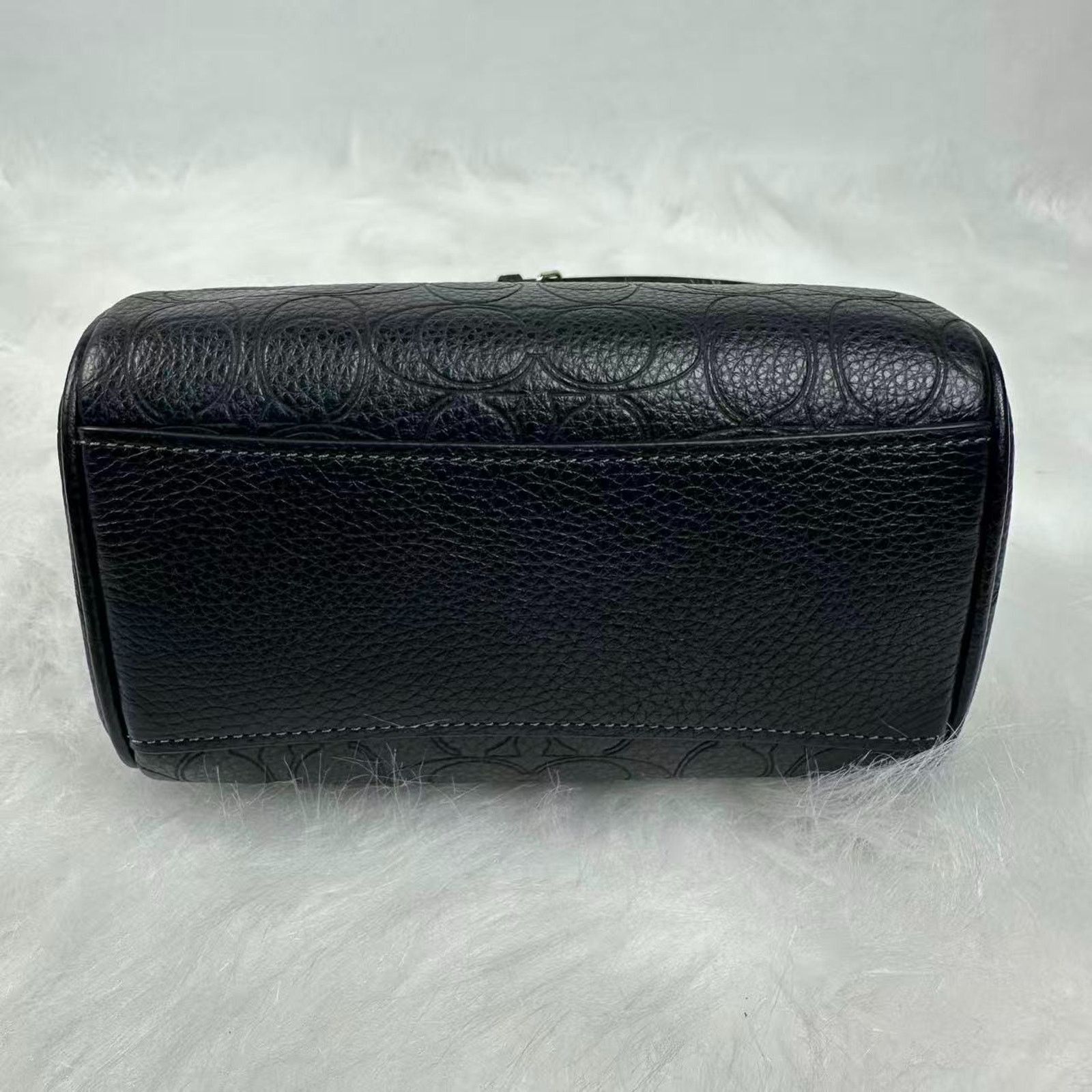 Coach Coach Mini Rowan Crossbody Sig Leather Pebbled Leather/Black Size ONE SIZE - 8 Thumbnail