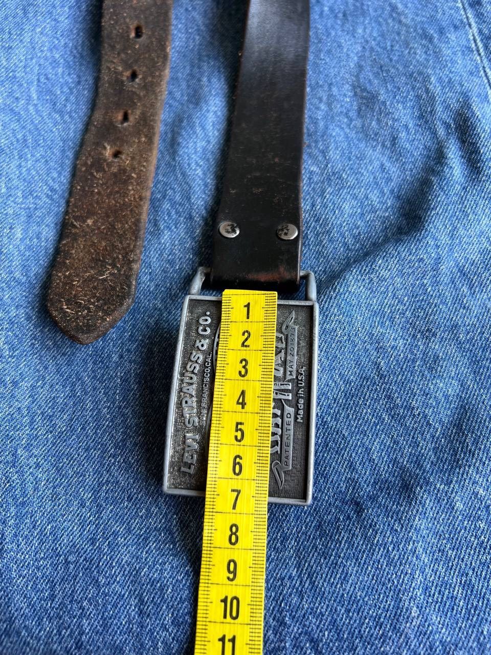 Levi's × Vintage Vintage 90s Levi's Leather belt Size ONE SIZE - 10 Thumbnail