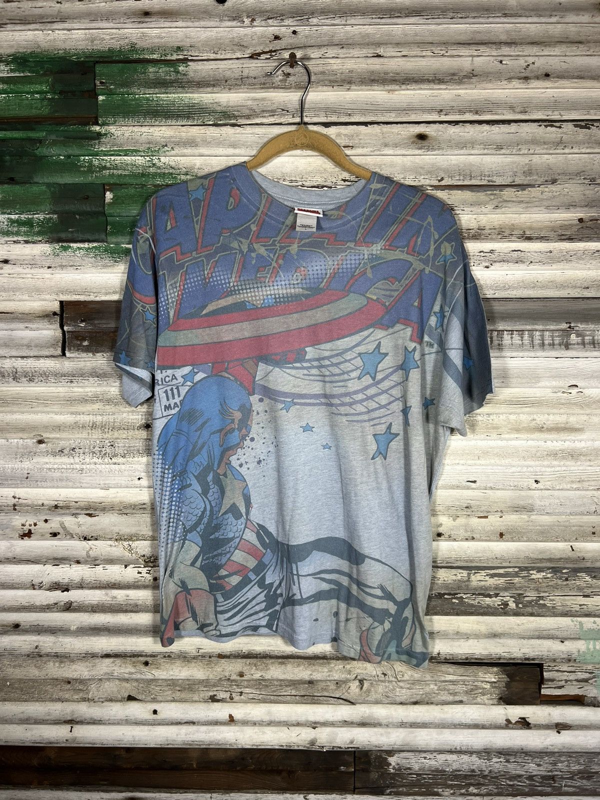 Marvel Comics × Vintage Vintage Marvel AOP Shirt Size US L / EU 52-54 / 3 - 1 Thumbnail