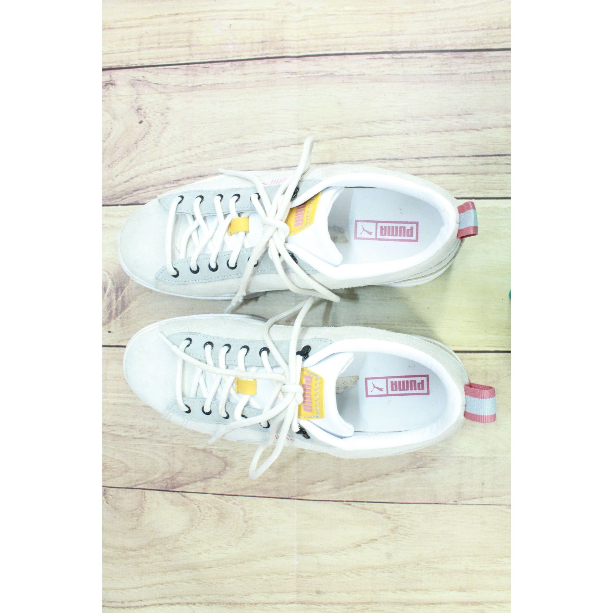 Puma Puma Mayze Women's Cream Suede Bright Heights Sneakers Size US 9.5 / IT 39.5 - 7 Thumbnail