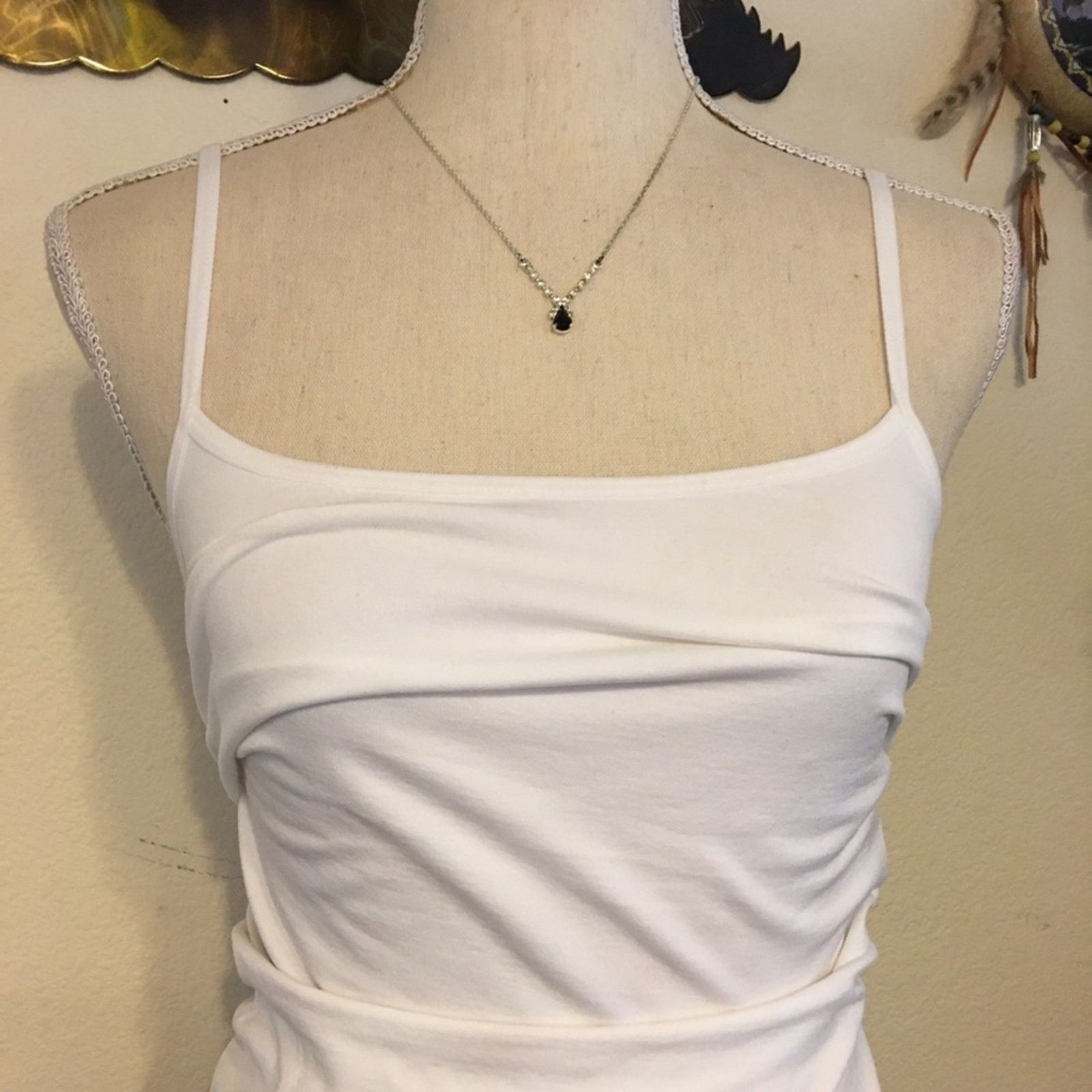 Vintage Vintage Black and white rhinestone dainty necklace Size ONE SIZE - 4 Thumbnail