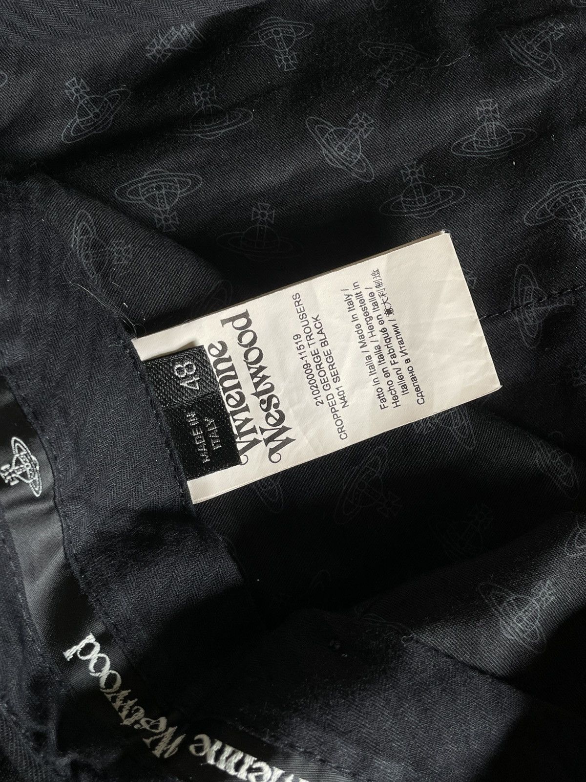 Vivienne Westwood Vivienne Westwood Black Cropped Trousers Size US 32 / EU 48 - 5 Thumbnail