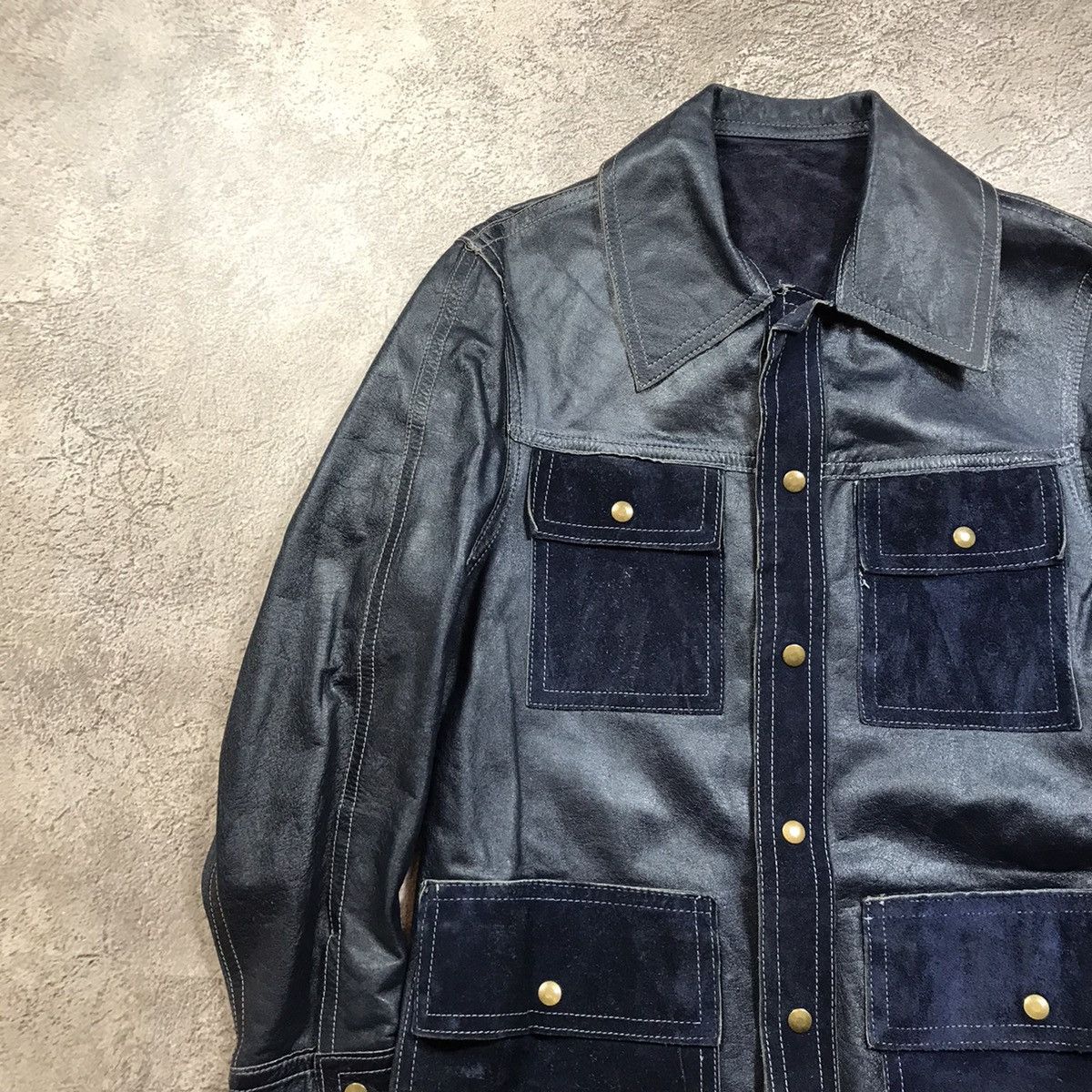 Vintage Vintage 90s Oversized Workwear Chore Coat Streetwear Logo L Size L / US 10 / IT 46 - 2 Thumbnail