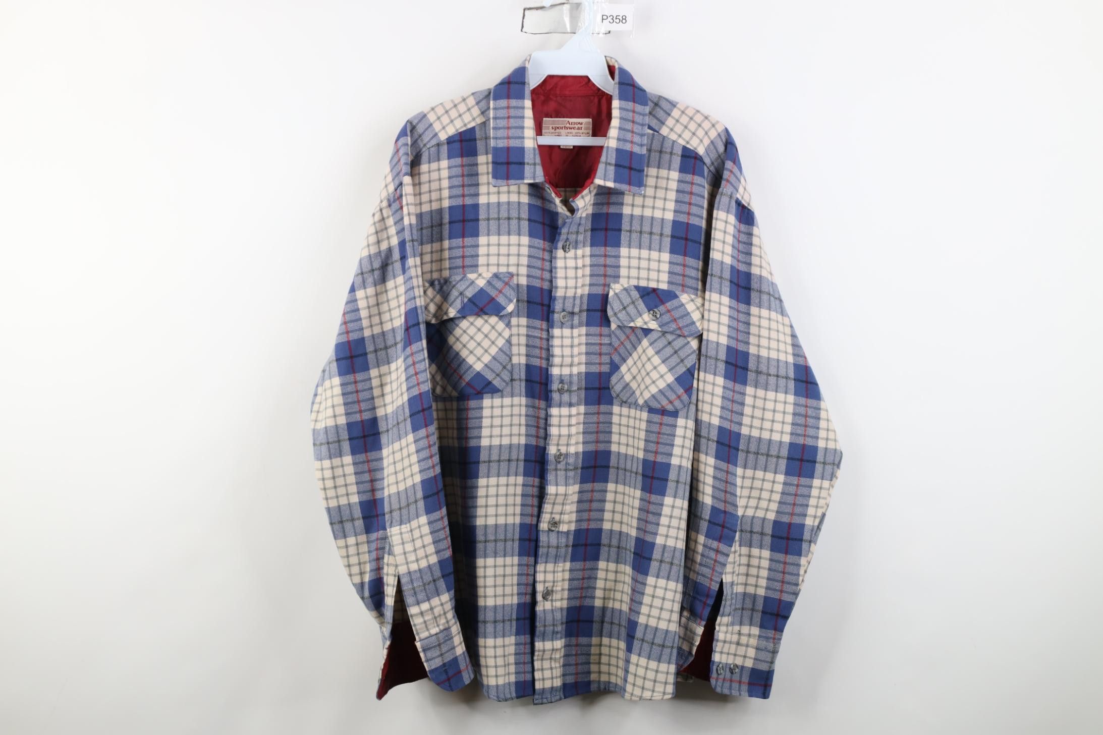 Vintage Vintage 70s 80s Streetwear Knit Board Collared Button Shirt Size US XL / EU 56 / 4 - 1 Thumbnail