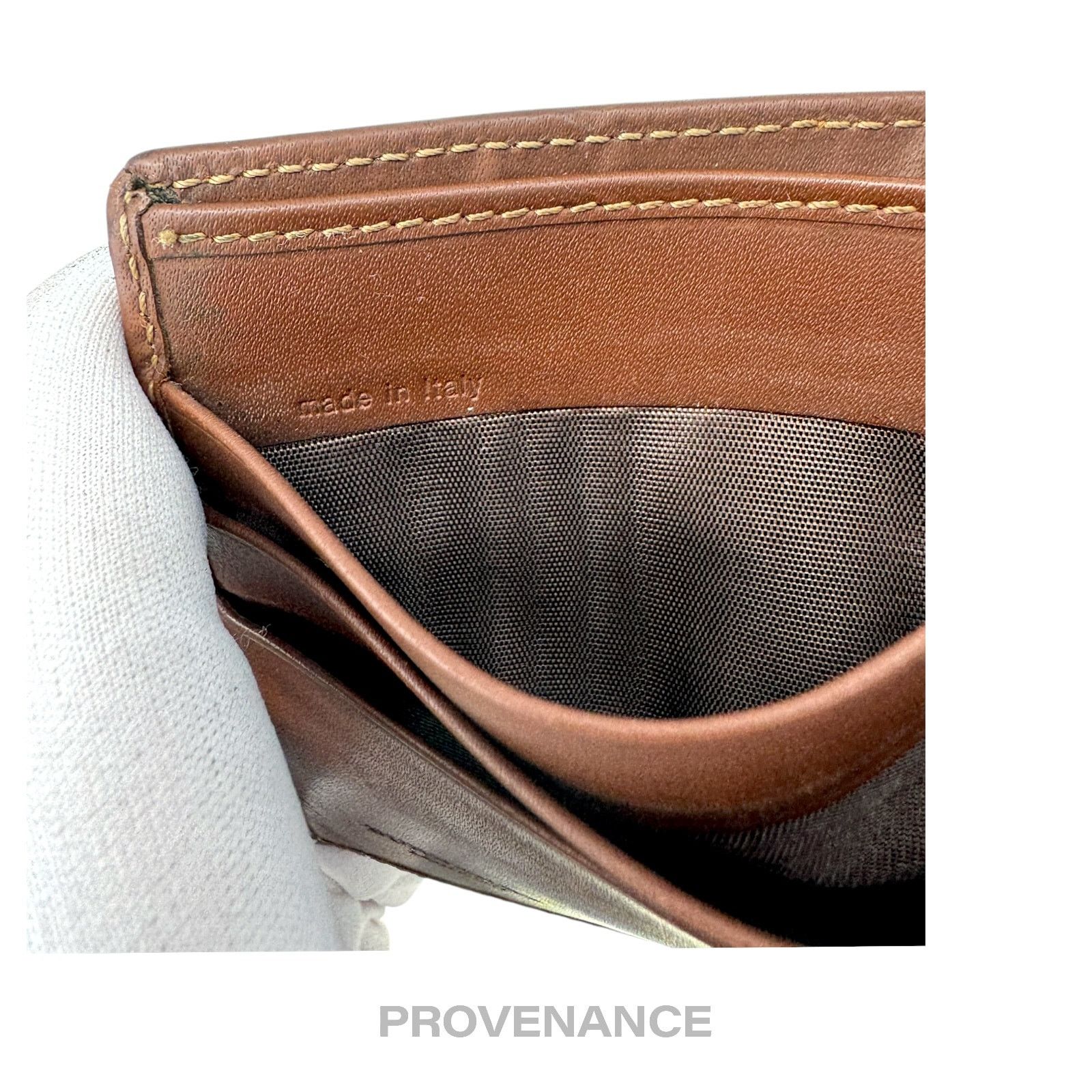 Burberry 🔴 Burberry Bifold Wallet - Haymarket Check Brown Size ONE SIZE - 8 Thumbnail