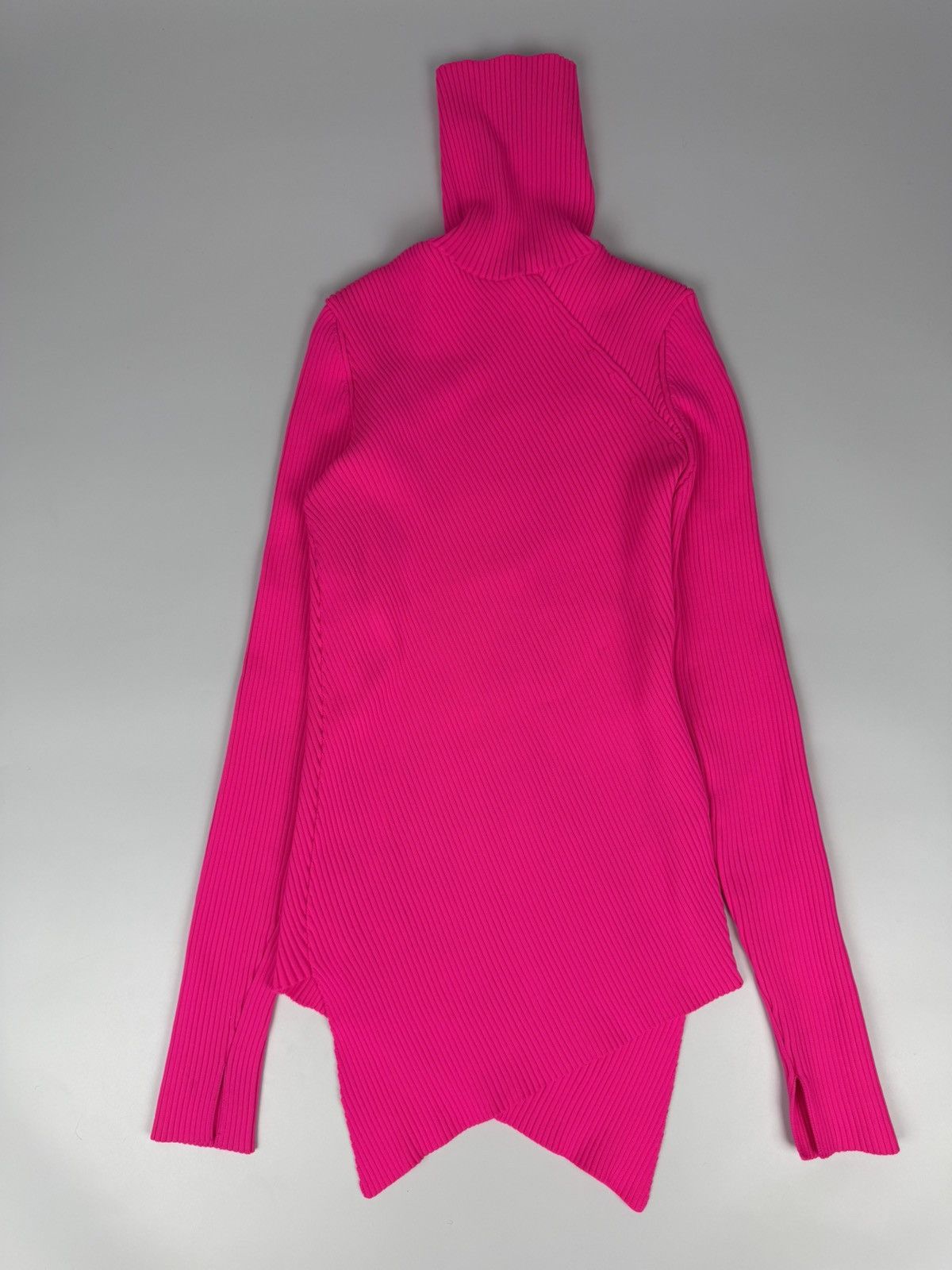 Balenciaga Balenciaga Pink Pleated Turtle Neck Size S / US 4 / IT 40 - 3 Thumbnail