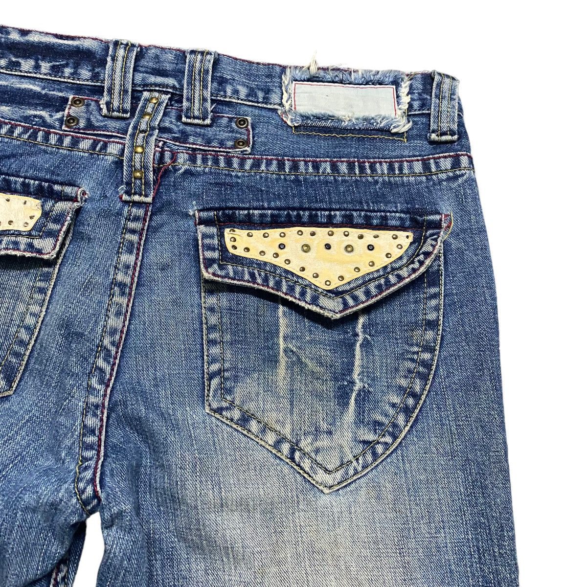 Japanese Brand Ozz-First Pinball Mudwash Denim Flare Jeans Size US 33 - 14 Thumbnail