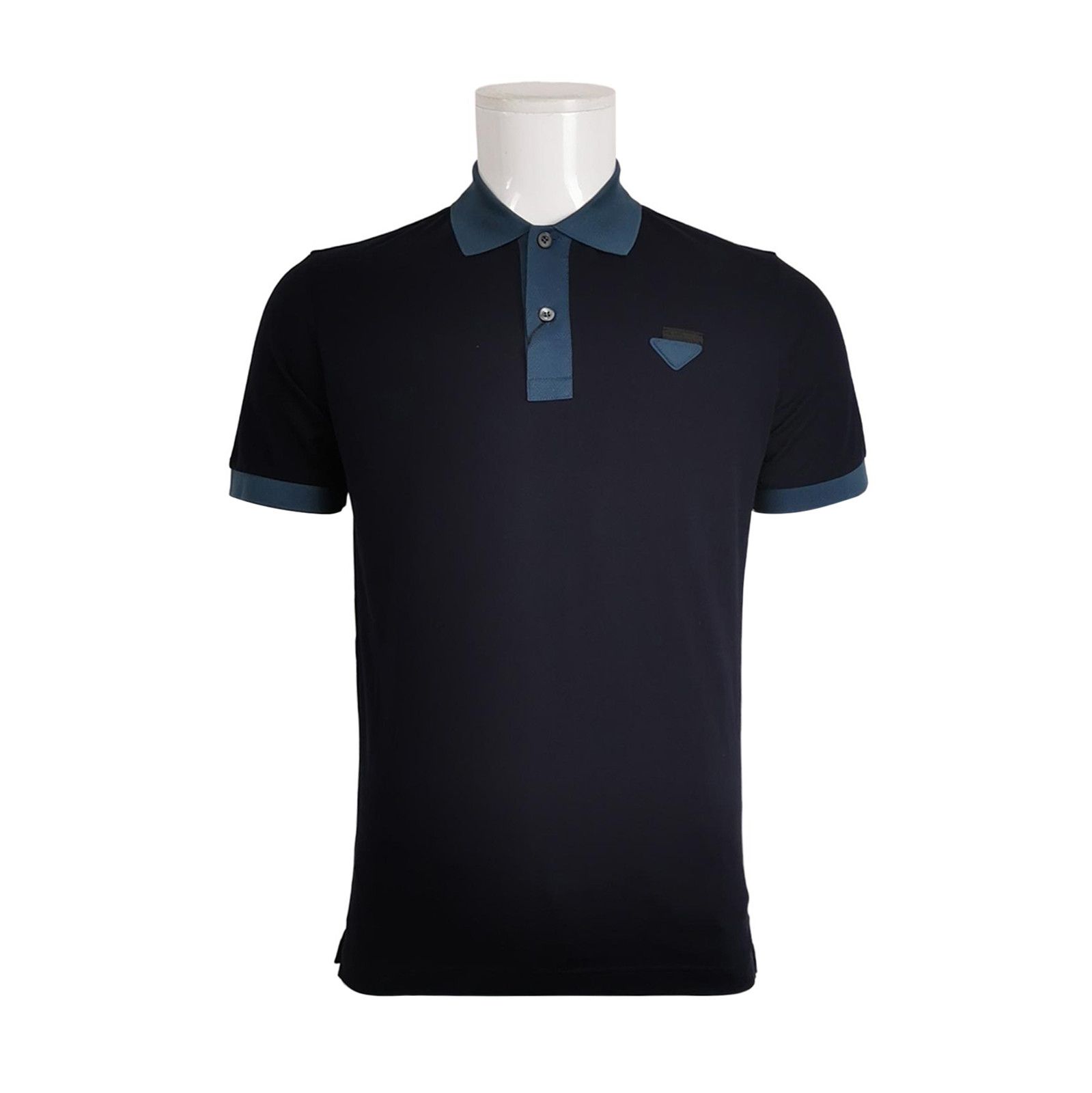 Prada Prada Color Block Cotton Polo Shirt 0089 Size S / US 4 / IT 40 - 1 Thumbnail