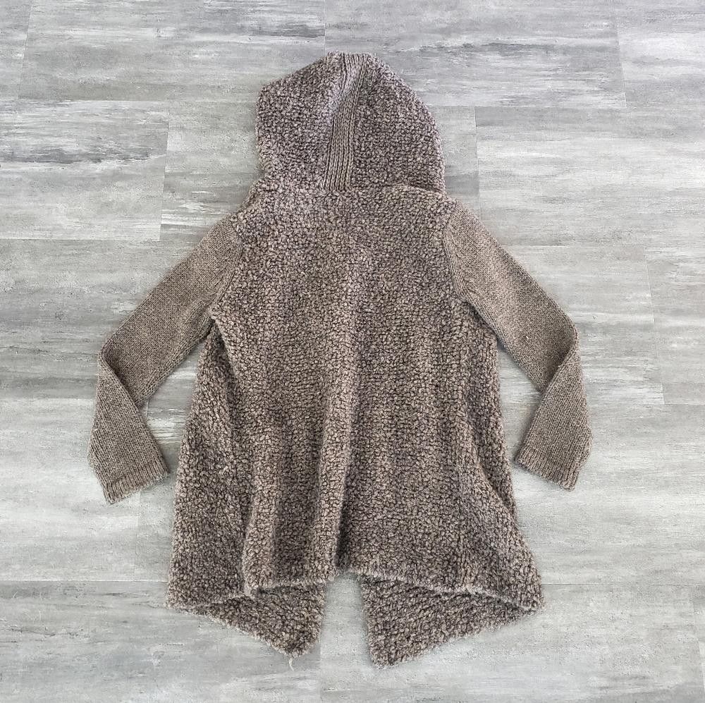 Designer Dark Brown Berretti Chunky Cardigan Long Sleeve Size M / US 6-8 / IT 42-44 - 4 Thumbnail