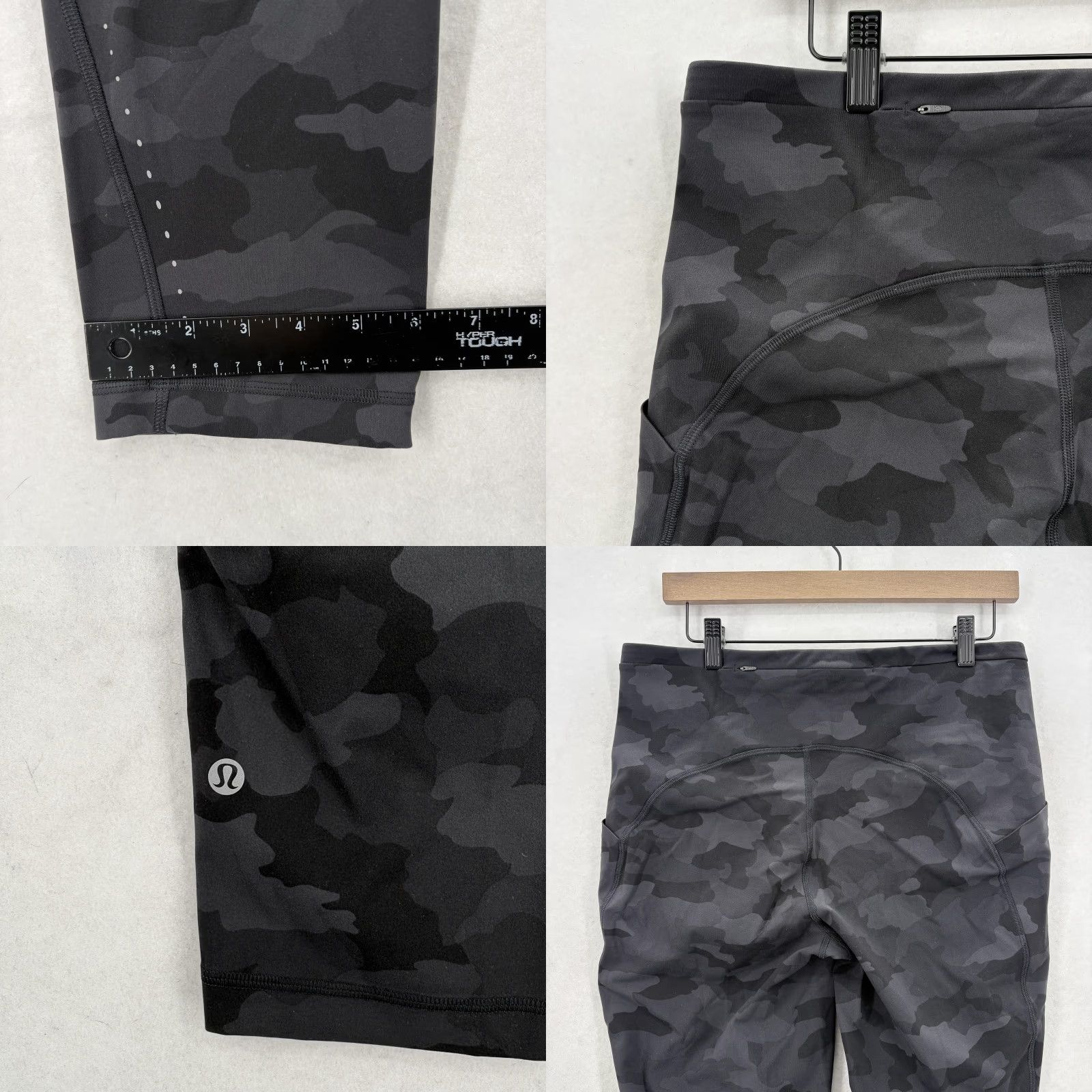 Lululemon Lululemon Align Capri Pants Womens 12 Black Camo Leggings Pockets Reflective Capris Yoga Running Shoes? Size 34" / US 12 / IT 48 - 8 Thumbnail