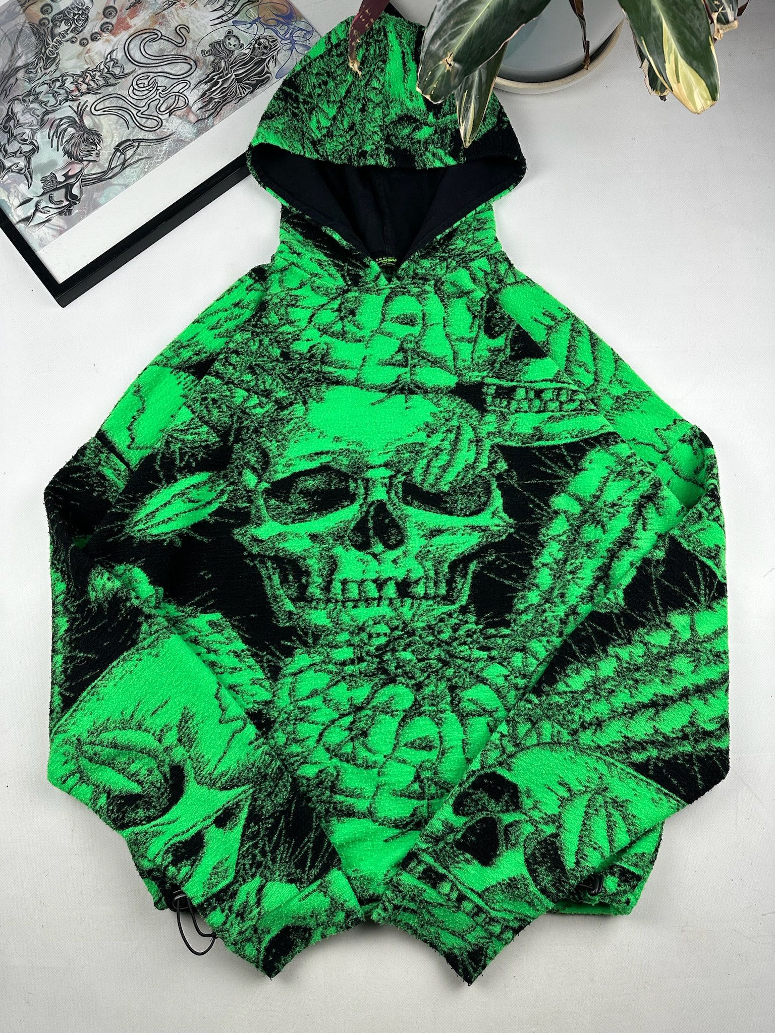 Jaded London Skull hoodie green Jaded London Size US M / EU 48-50 / 2 - 2 Thumbnail
