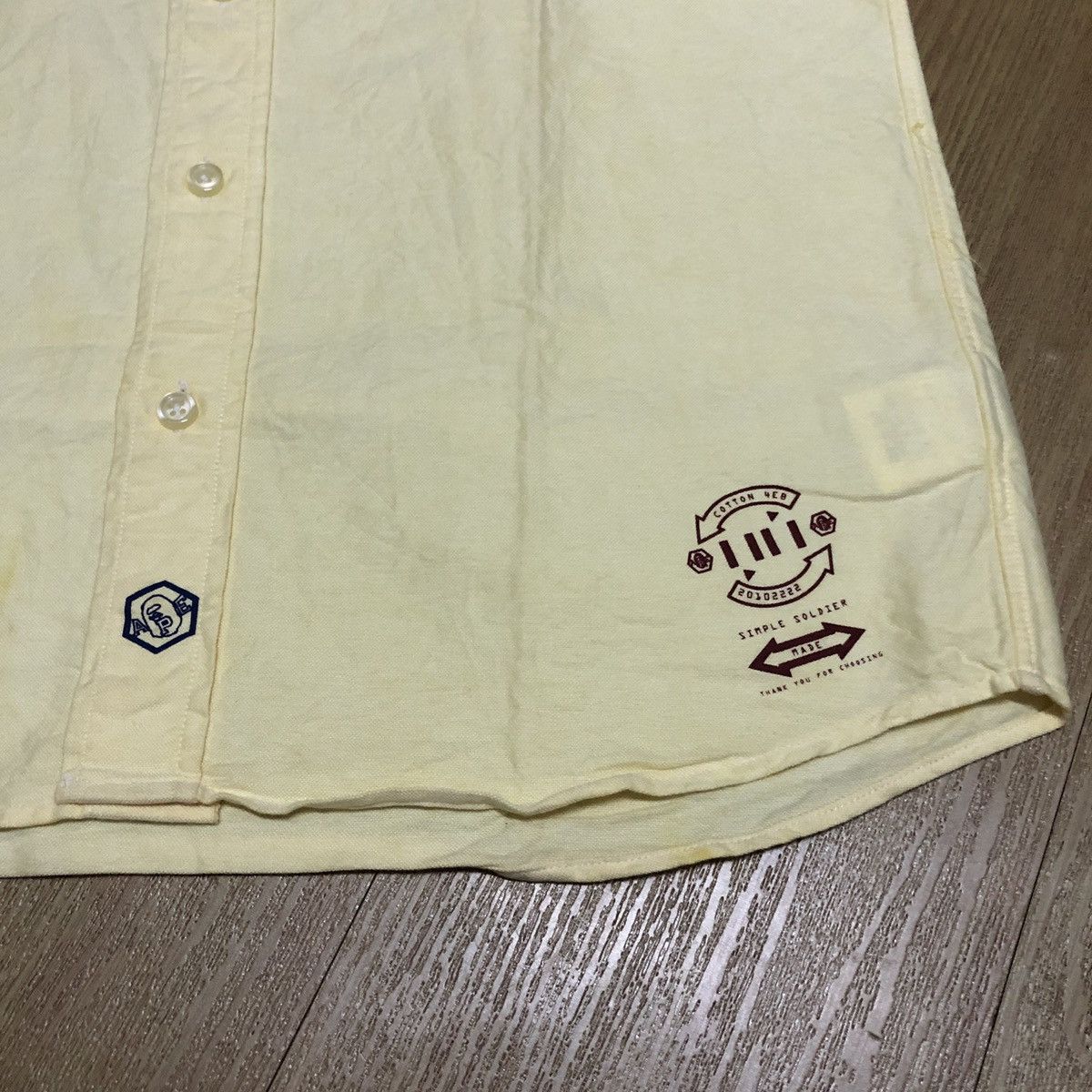 Bape Oxford Pocket BD S/S Shirt Size US M / EU 48-50 / 2 - 3 Thumbnail