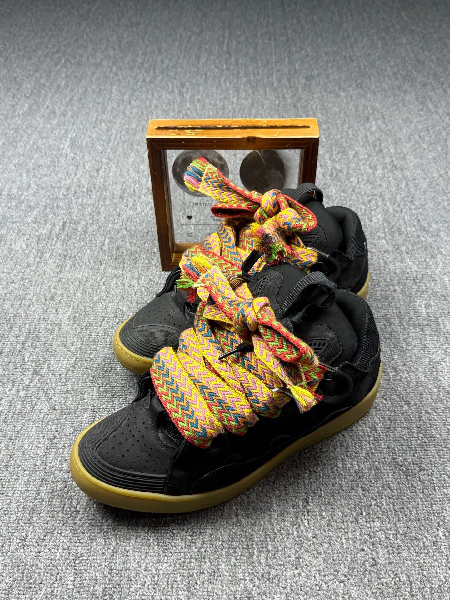 Lanvin Lanvin Patchwork Black Lowtop Sneakers 9 Men Size US 9 / EU 42 - 1 Thumbnail