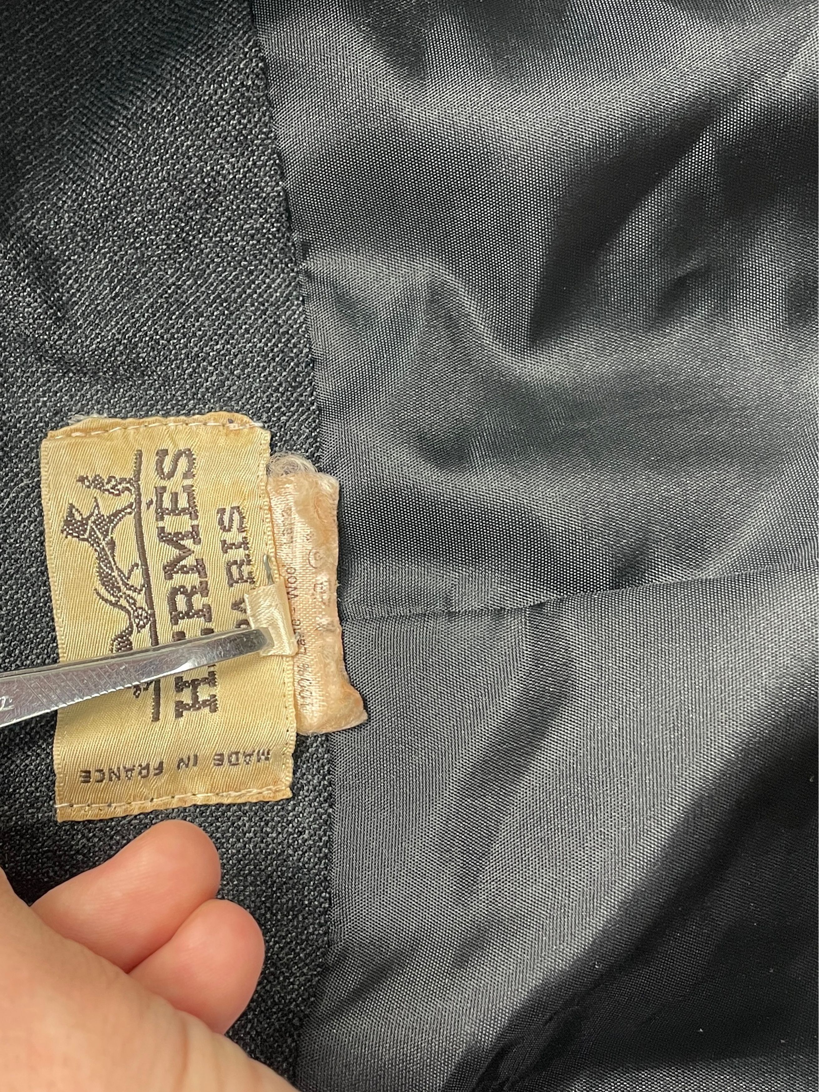 Hermes Vintage 80s Hermes by Claude Brouet Single Breasted Coat 44 Size L / US 10 / IT 46 - 12 Thumbnail