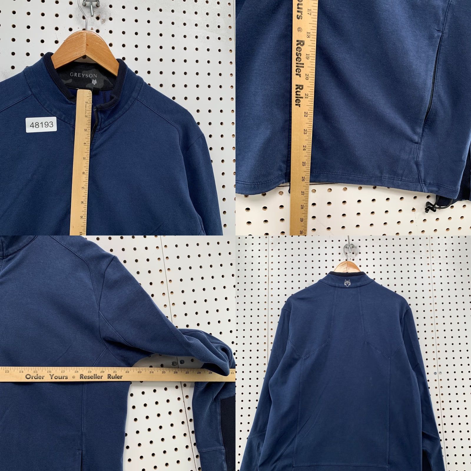 Vintage Greyson Golf Jacket Mens Large Blue Fleece Active Preppy Casual Size US L / EU 52-54 / 3 - 9 Thumbnail