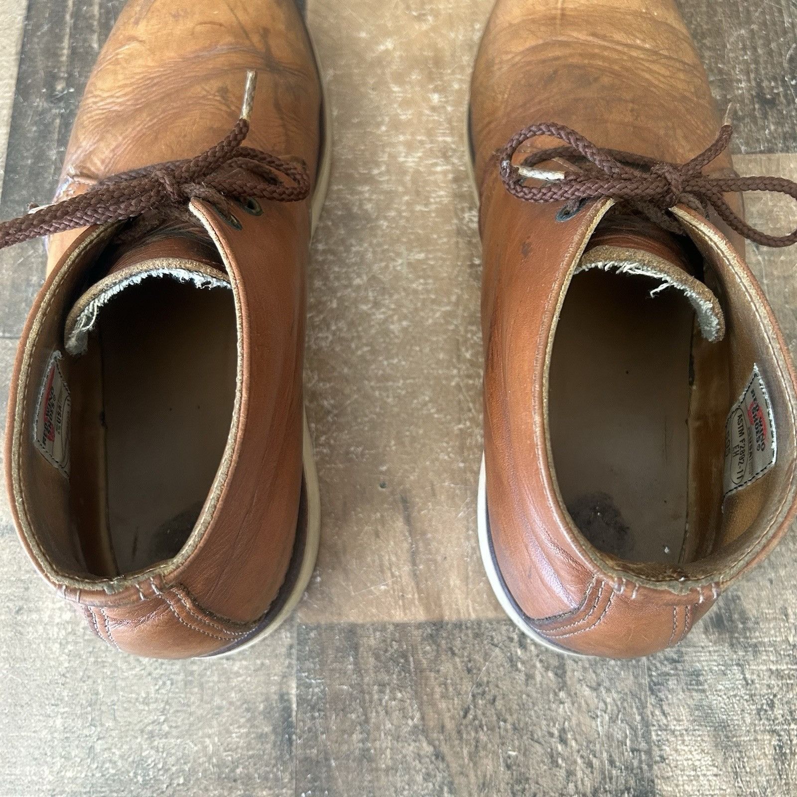 Red Wing Red Wing 595 Chukka Leather Lace Up Work Boots Mens 10 D Size US 10 / EU 43 - 8 Thumbnail