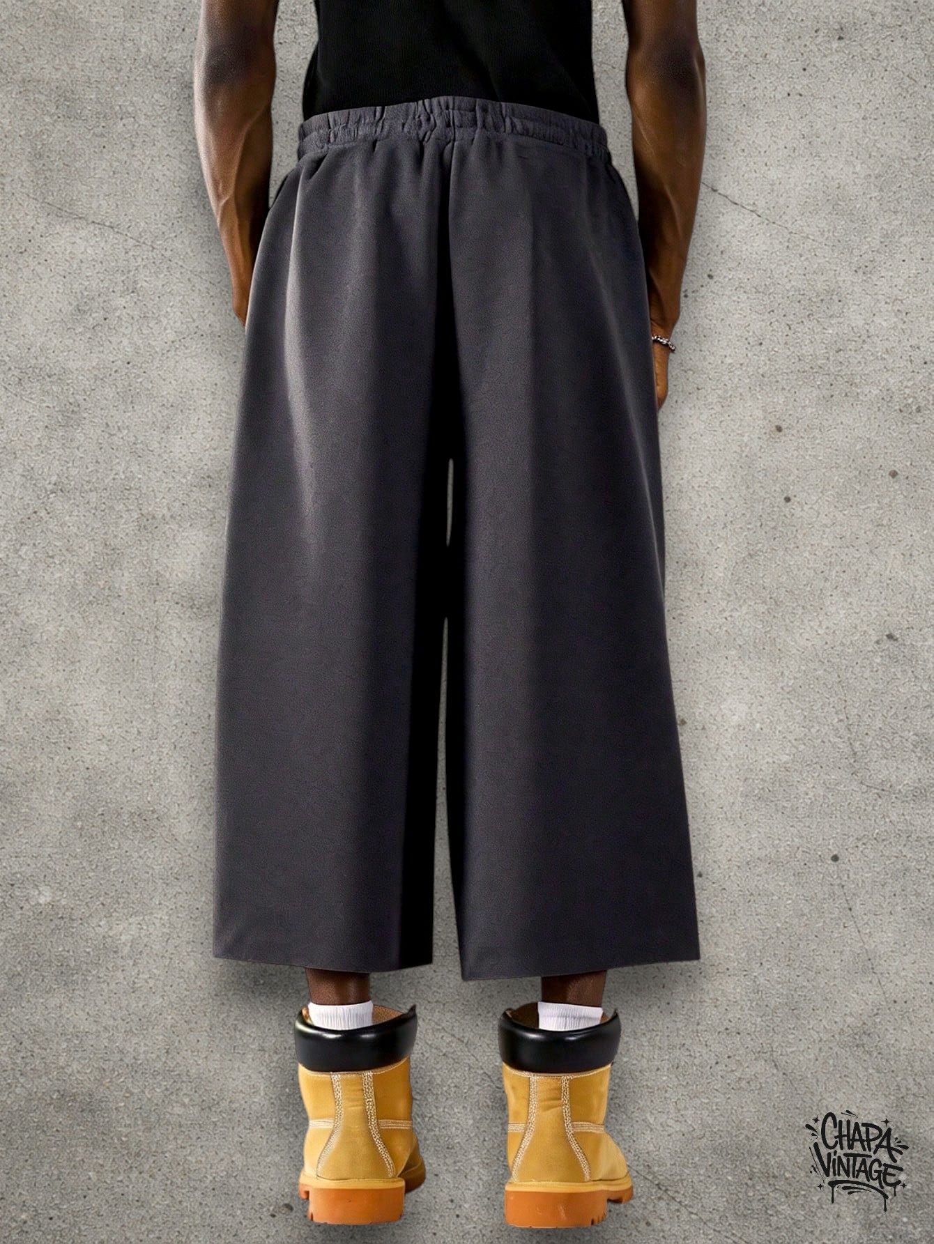 Japanese Brand Wide gray shorts Size US 32 / EU 48 - 2 Thumbnail