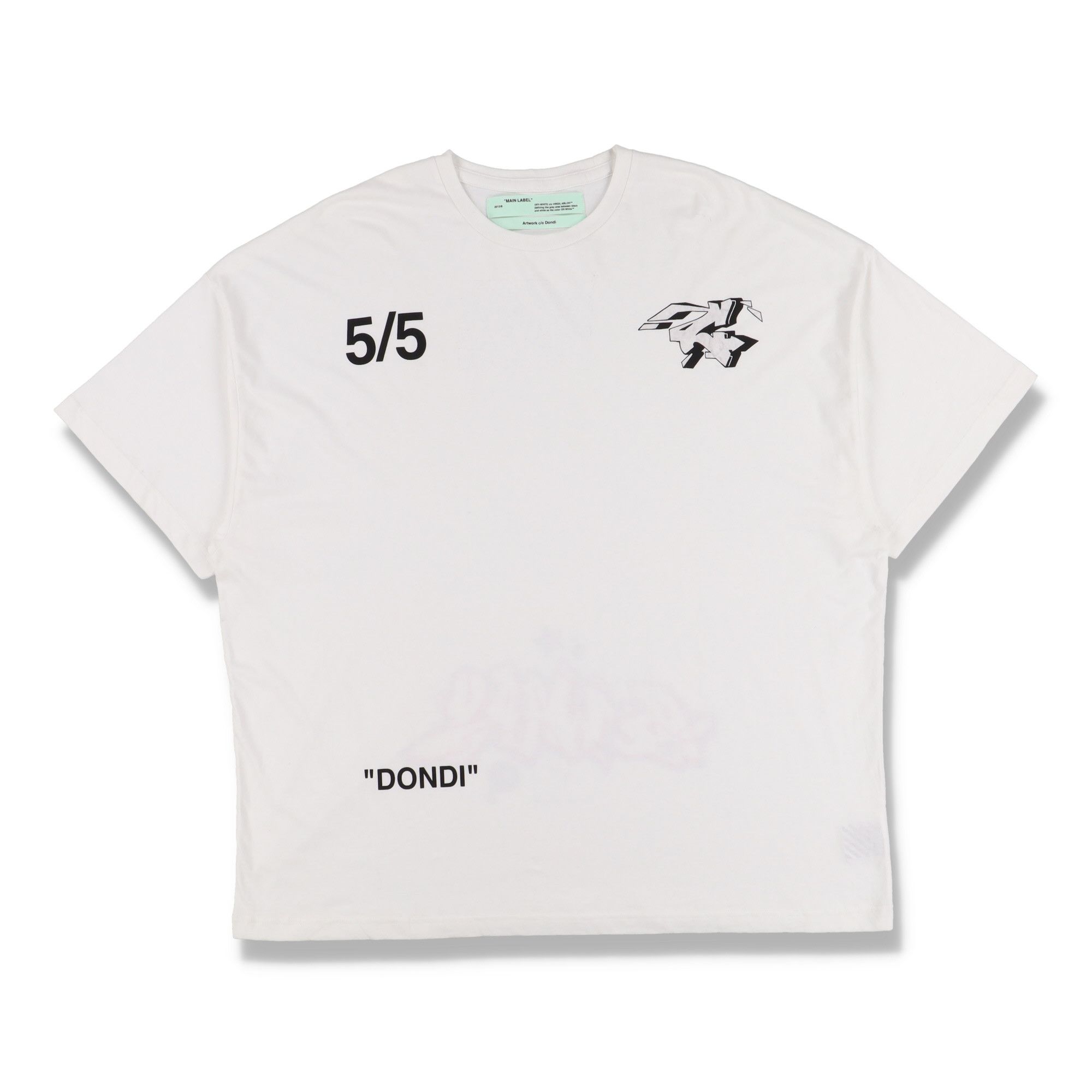 Off-White White Dondi Graffiti Super Oversized T-Shirt Size US M / EU 48-50 / 2 - 2 Thumbnail