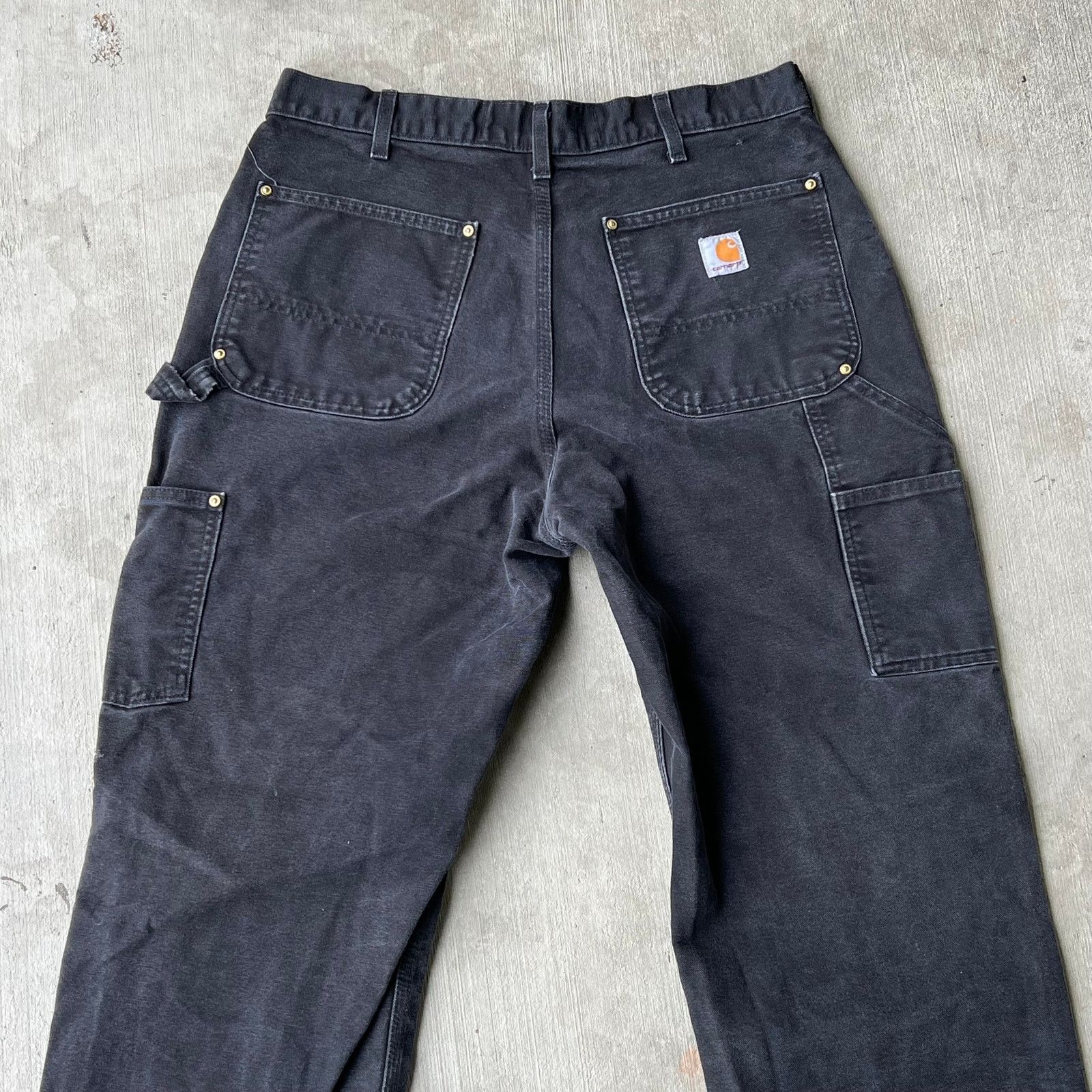Carhartt × Vintage Carhartt black double knee work wear carpenter pants Size US 33 - 6 Thumbnail