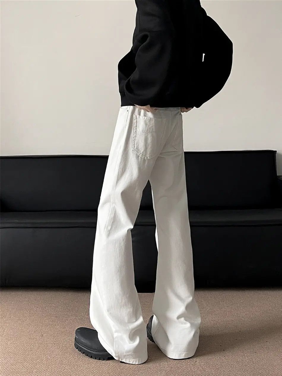 Japanese Brand × Jean Retro loose casual micro flared jeans Size US 32 / EU 48 - 4 Thumbnail