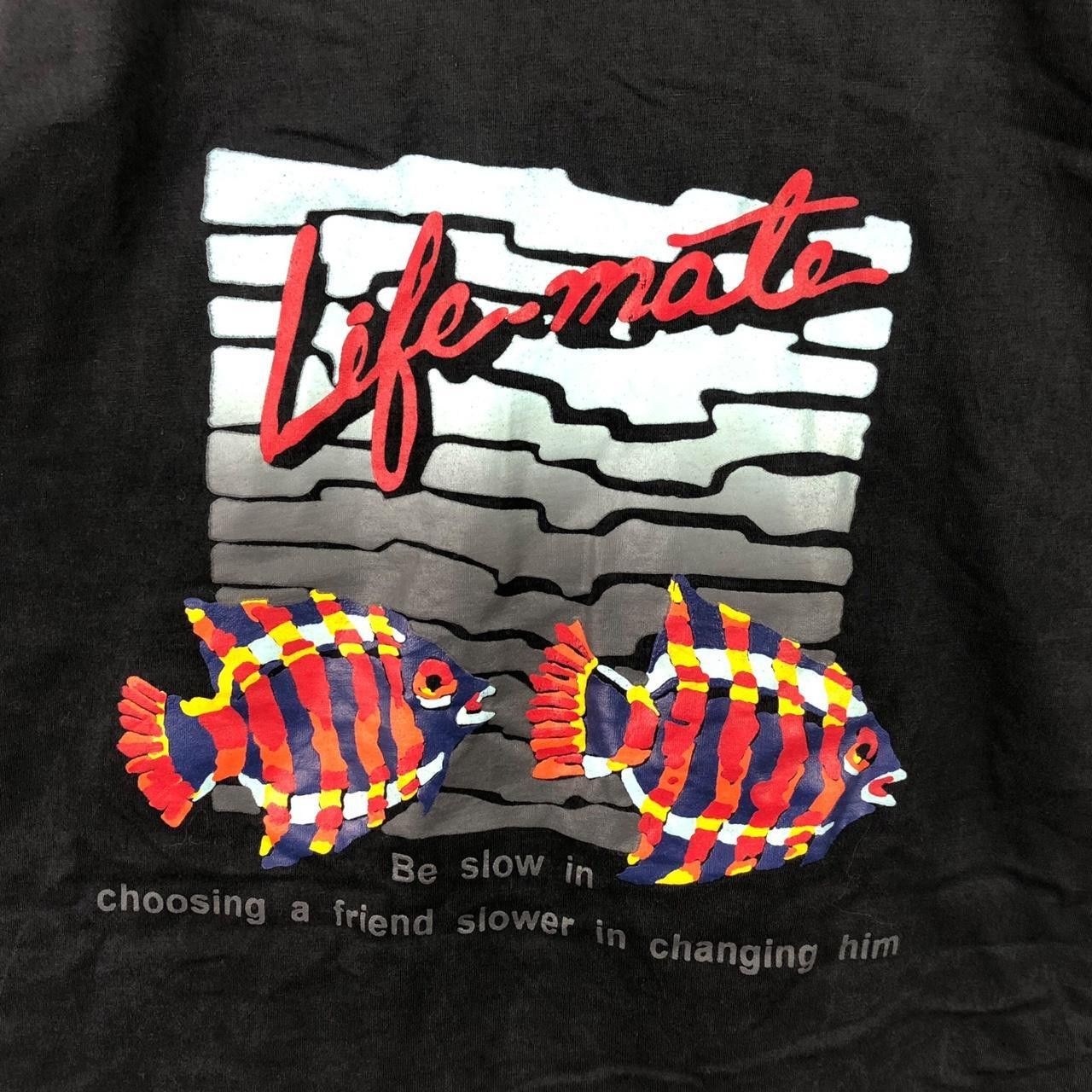 Vintage Vintage LIFE MATE SURF HAWAII Nimo Art Painting Tee Shirt Size US L / EU 52-54 / 3 - 7 Thumbnail