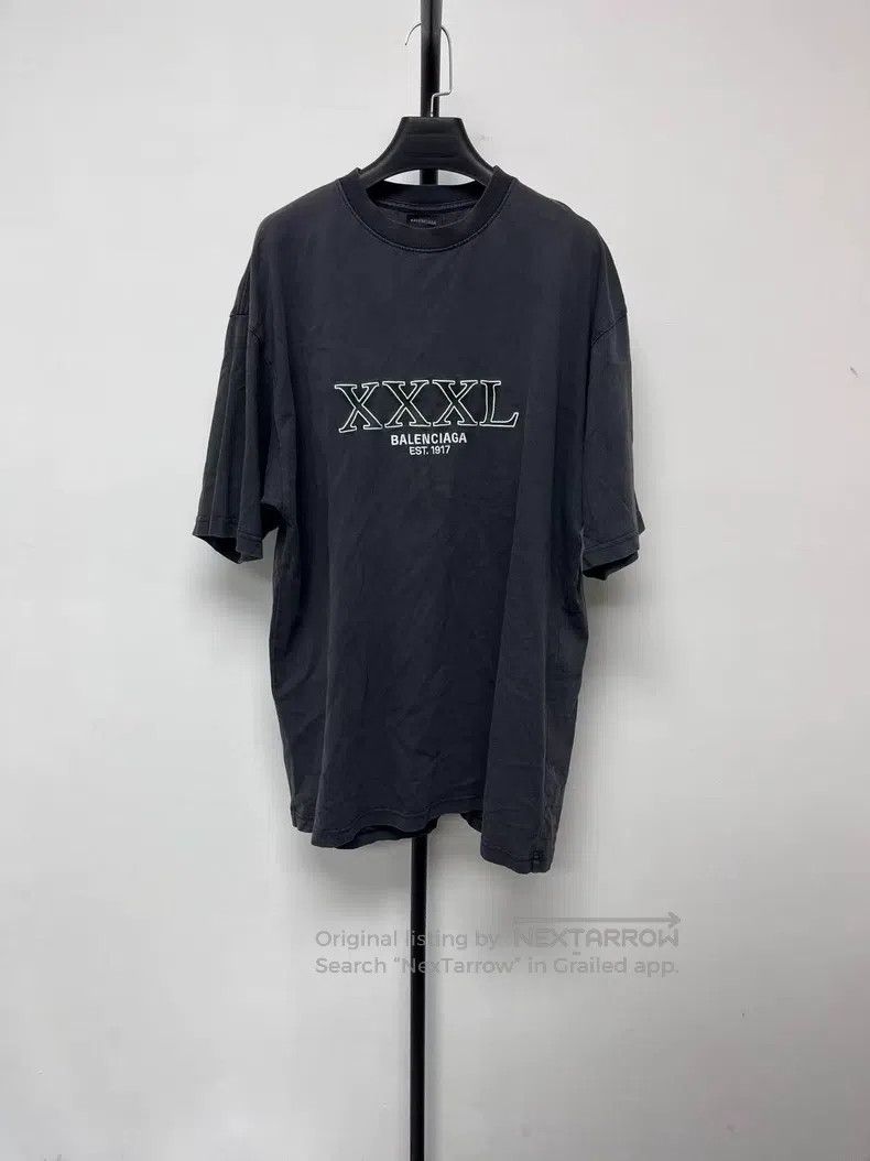 Balenciaga Balenciaga XXXL Letter Printed Crew Neck Short Sleeve T-Sh Size US S / EU 44-46 / 1 - 1 Thumbnail