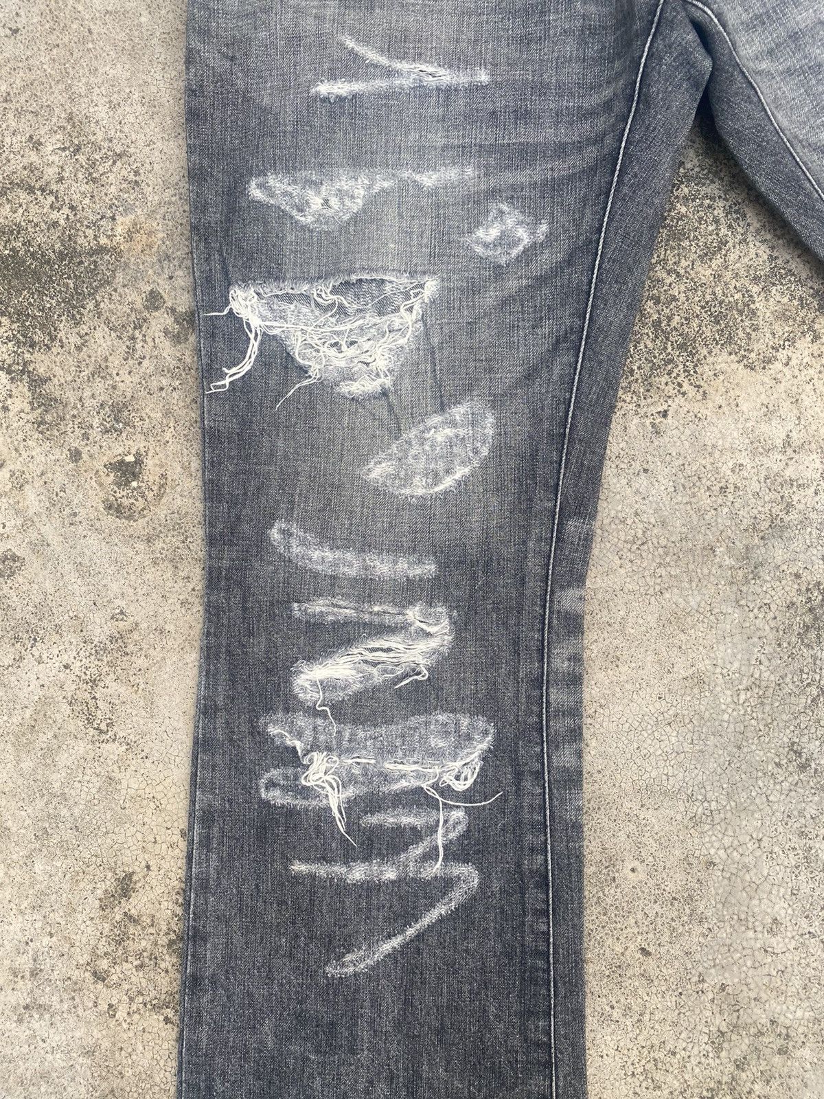Japanese Brand × Le Grande Bleu (L.G.B.) Flare Jeans MkHomme Distressed Bootcut Size US 30 / EU 46 - 7 Thumbnail