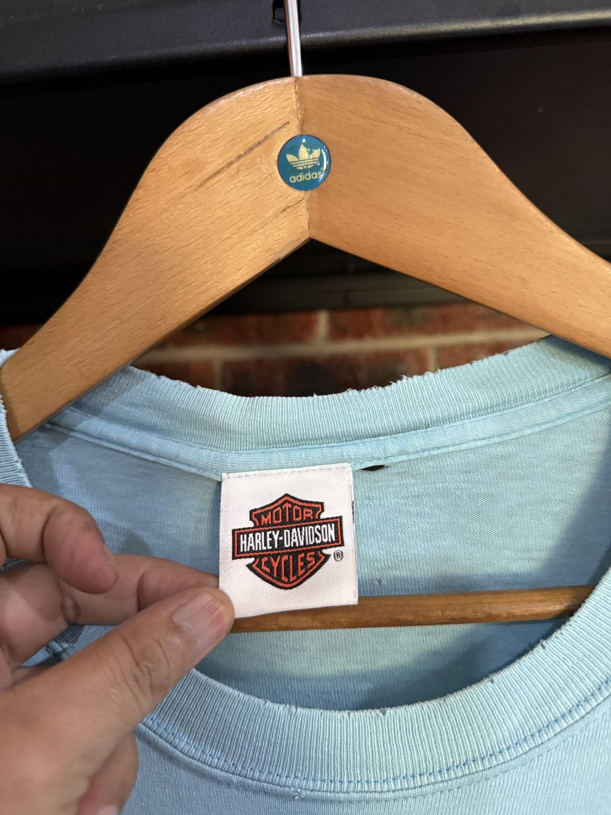 Harley Davidson × Vintage Thrashed Vintage Harley Davidson Twin Cities Faded Tee Size US L / EU 52-54 / 3 - 13 Thumbnail