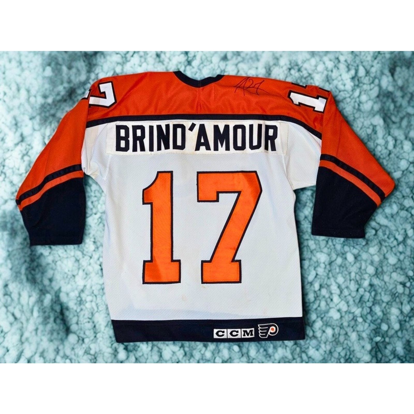 Ccm Philadelphia Flyers Rod Brind’Amour Signed Worn Jersey Size US M / EU 48-50 / 2 - 15 Thumbnail