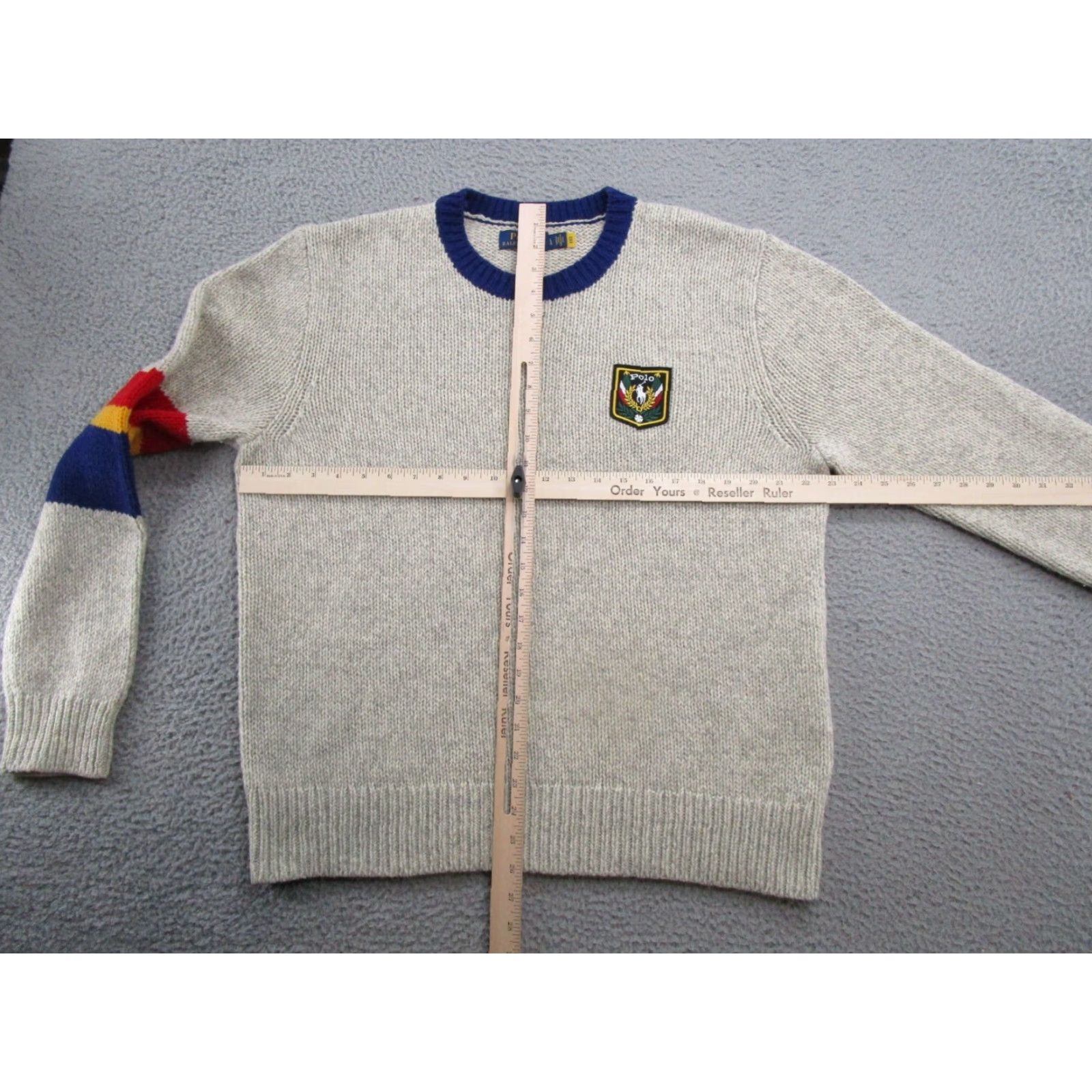 Ralph Lauren Polo Ralph Lauren Wool Blend Patch Colorful Knit Pullover Sweater Men Size L Size US L / EU 52-54 / 3 - 5 Thumbnail