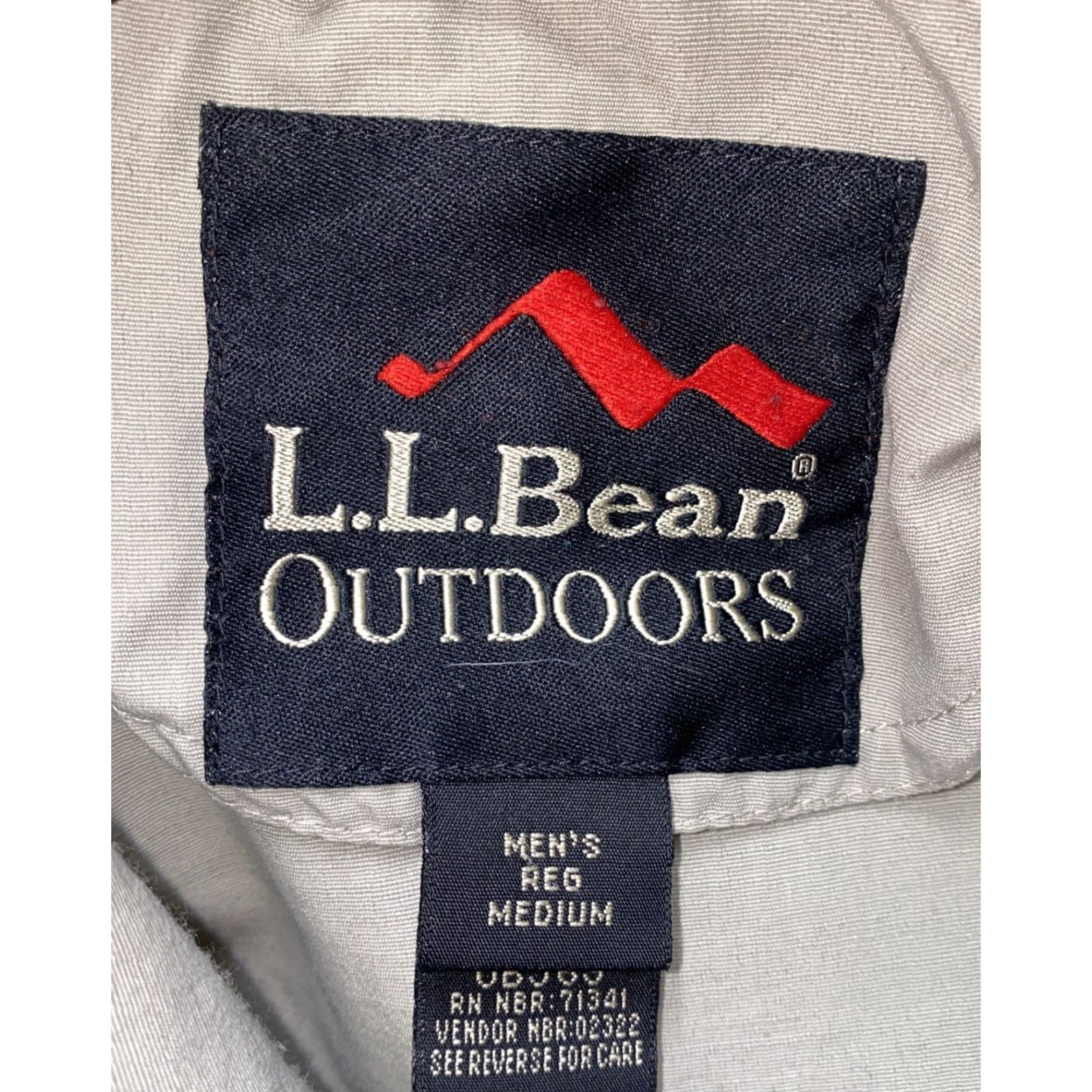 Vintage L.L. Bean Jacket Mens Outdoor Full Zip Nylon Beige Multi Pocket Size M Size US M / EU 48-50 / 2 - 8 Thumbnail