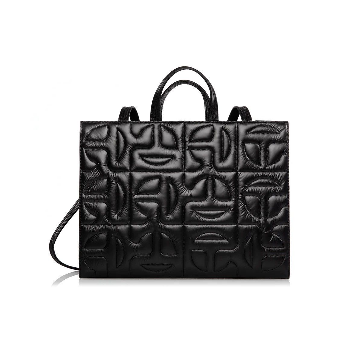 Moose Knuckles × Telfar LARGE QUILTED SHOPPER (BLACK) Size ONE SIZE - 1 Thumbnail