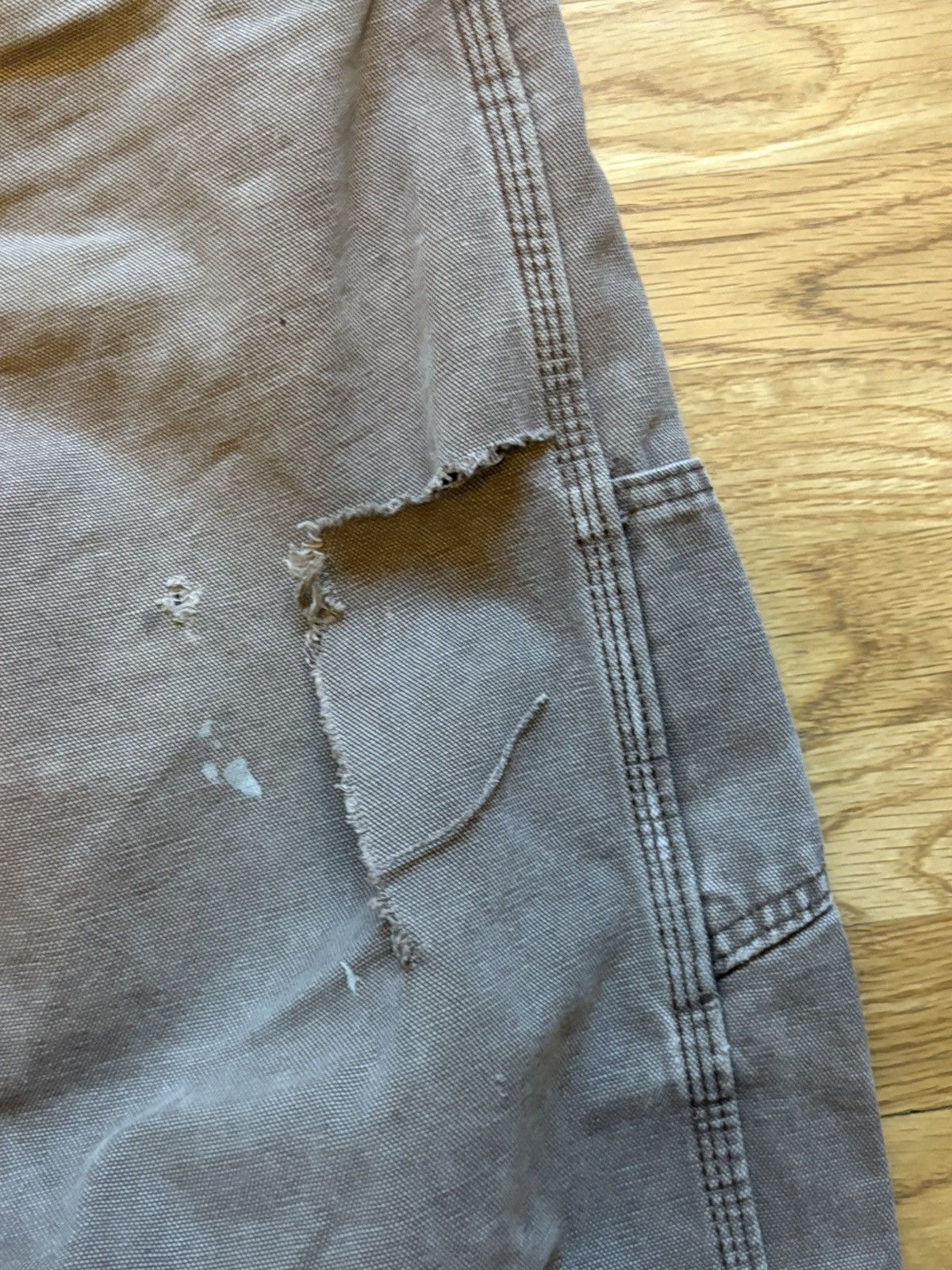 Dickies Brown 2000s Dickies Distressed and Repaired Work Pants Size US 33 - 6 Thumbnail