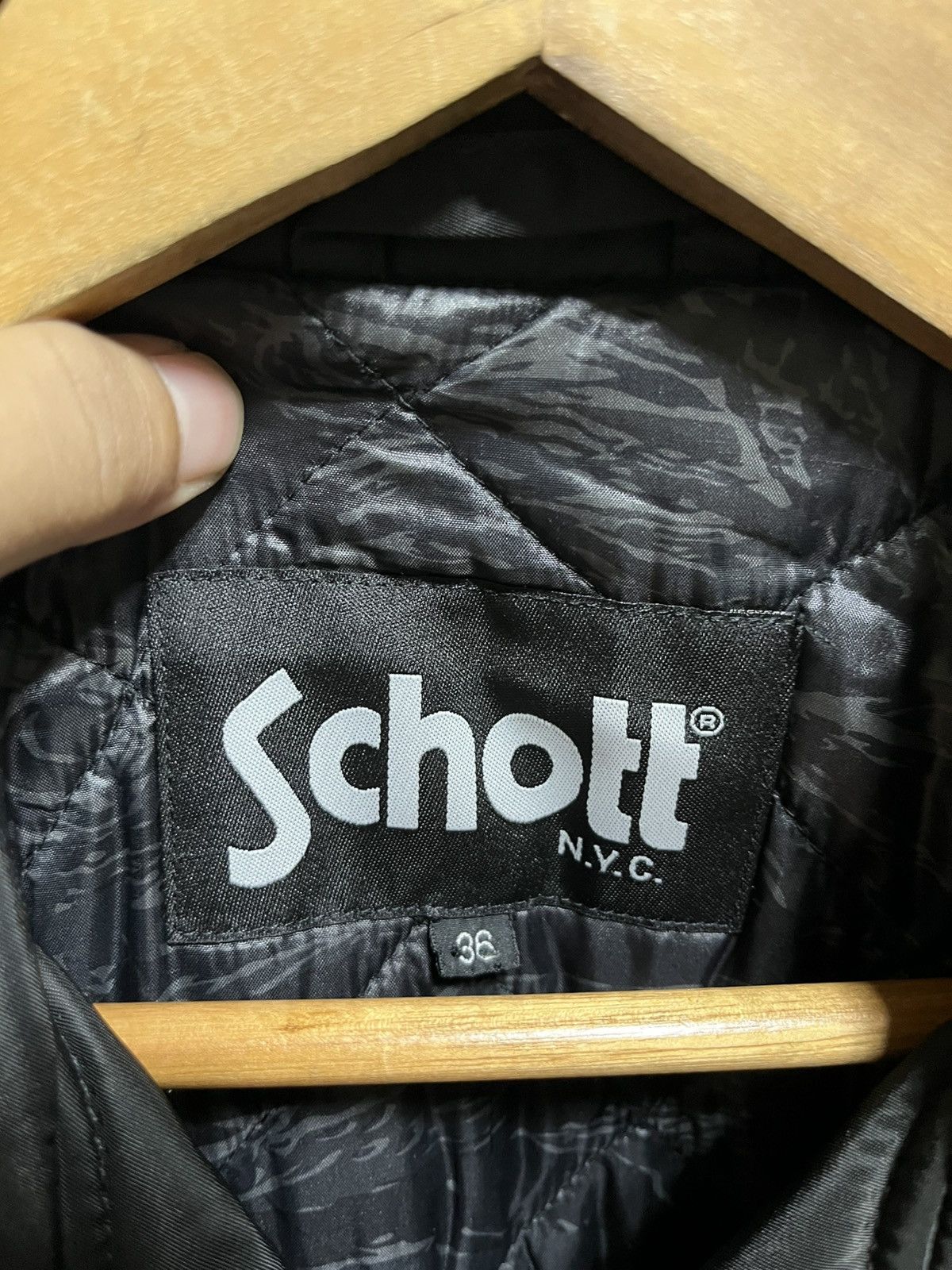 Schott × atmos SCHOTT X ATMOS NYLON DOUBLE RIDER BIKER JACKET PRIMALOFT Size US S / EU 44-46 / 1 - 5 Thumbnail