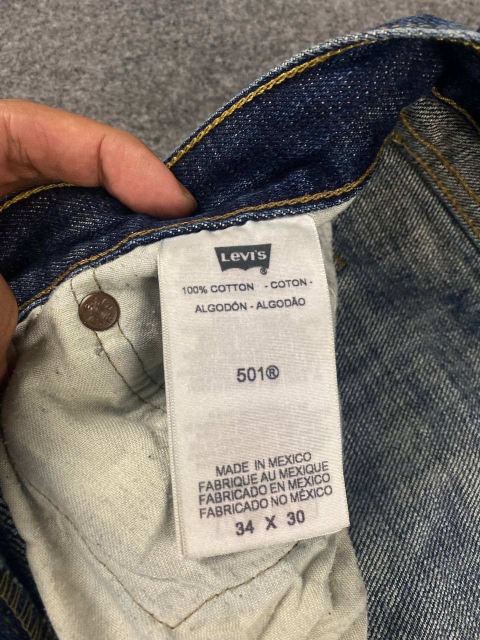 Levi's levis 501 distressed denim nice design Size US 36 / EU 52 - 13 Thumbnail