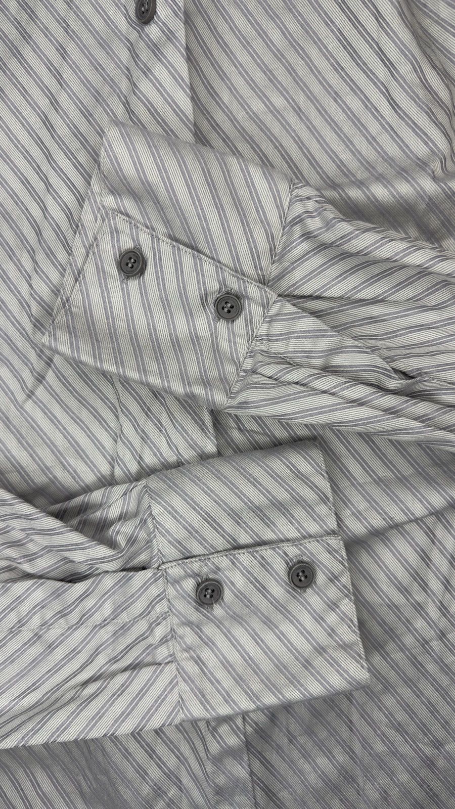Versace Jeans Couture Versace Jeans Couture Striped Shirt – Grey L Size US L / EU 52-54 / 3 - 8 Thumbnail