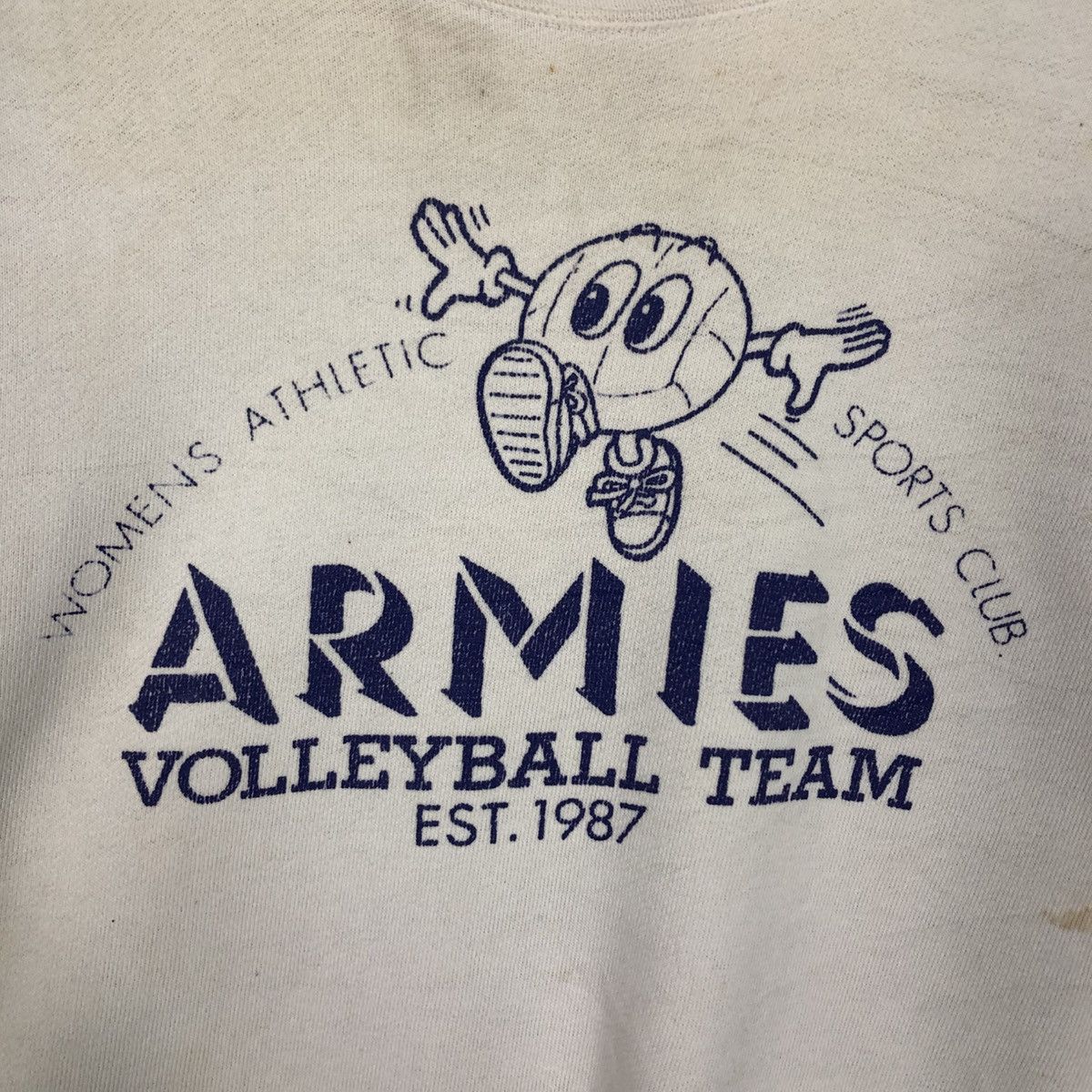 Japanese Brand 📌Vintage 1987 Armies Volleyball Team Sweatshirt Big Logo Size US M / EU 48-50 / 2 - 13 Thumbnail