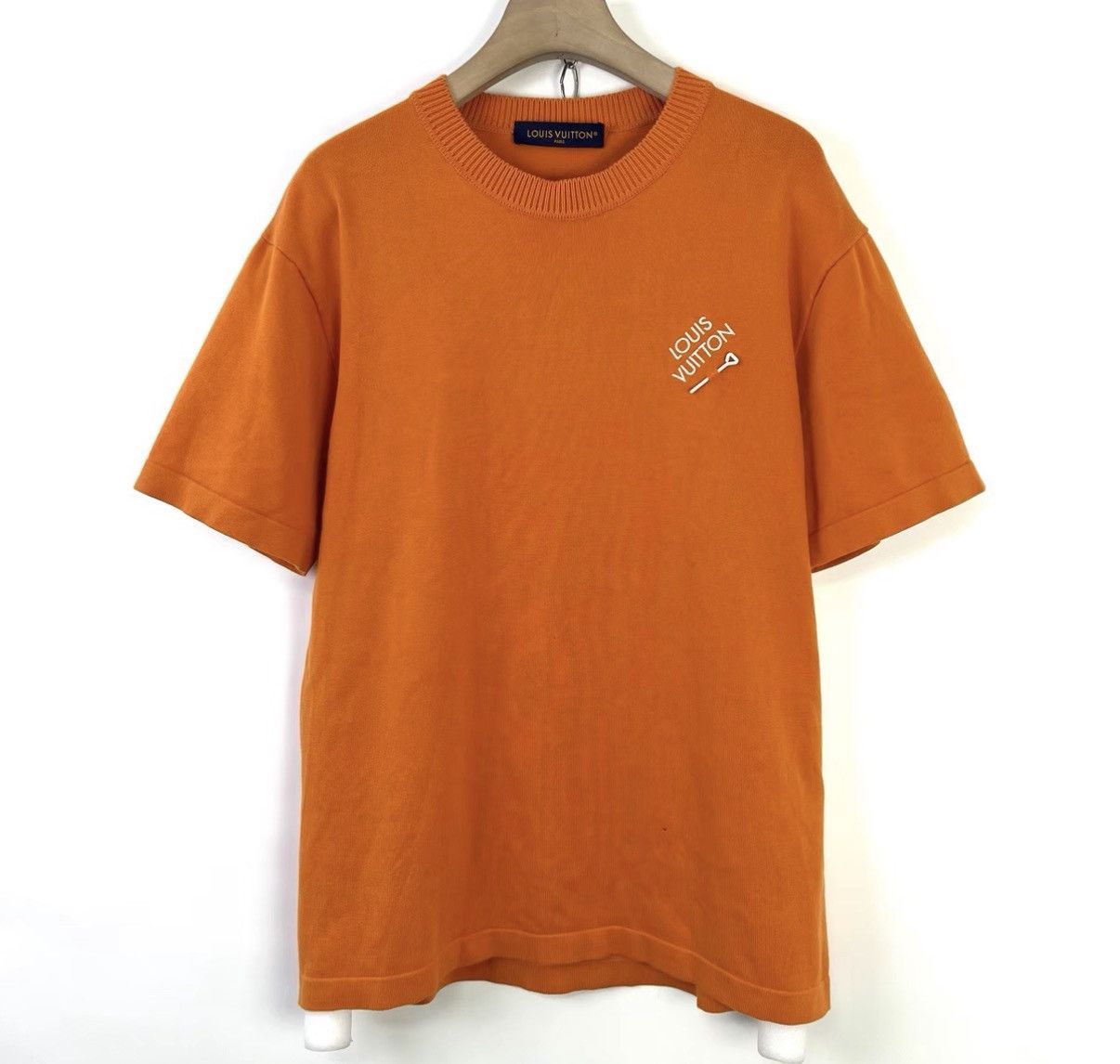Louis Vuitton Louis Vuitton Pin Embroidered Logo Knit Short Sleeve K12 Size US M / EU 48-50 / 2 - 1 Thumbnail