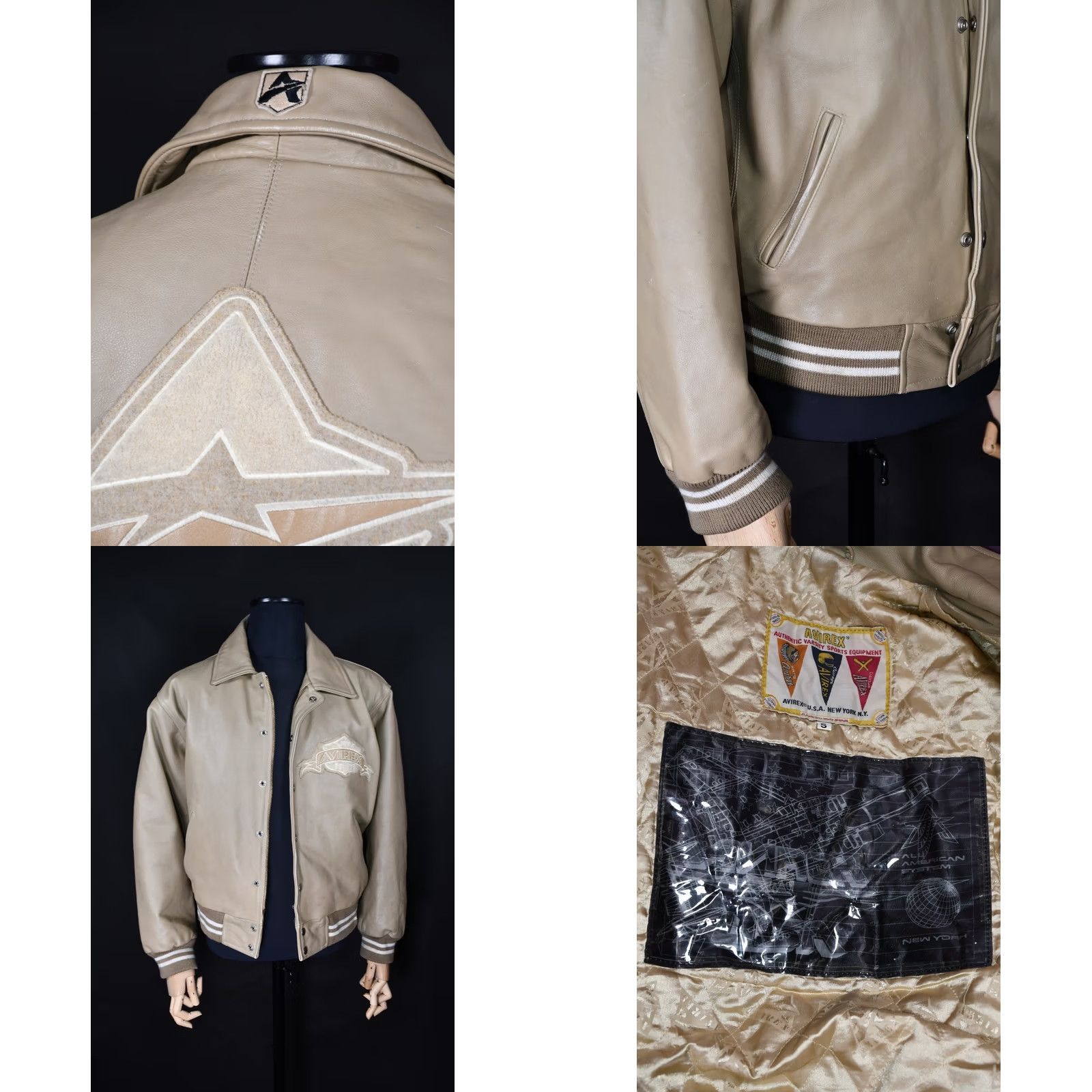 Avirex AVIREX Leather Varsity Jacket Men S Size US S / EU 44-46 / 1 - 9 Thumbnail