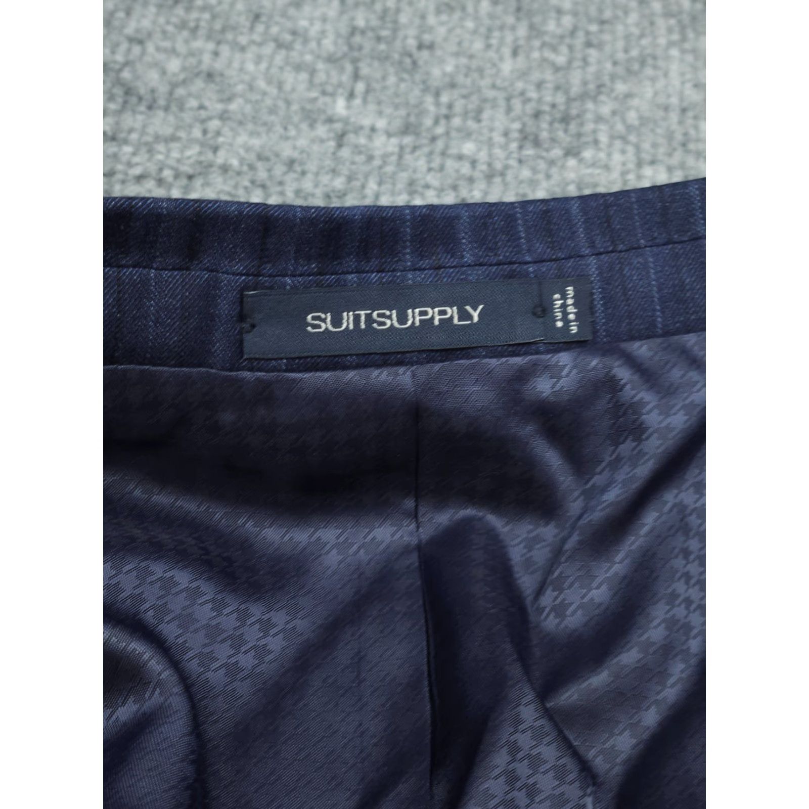 Suitsupply Suitsupply La Spalla Blazer Jacket Men 40 Blue Wool Striped Super 130s Two-Button Double-Vented Regular Jacket Mens Size 40R - 7 Thumbnail